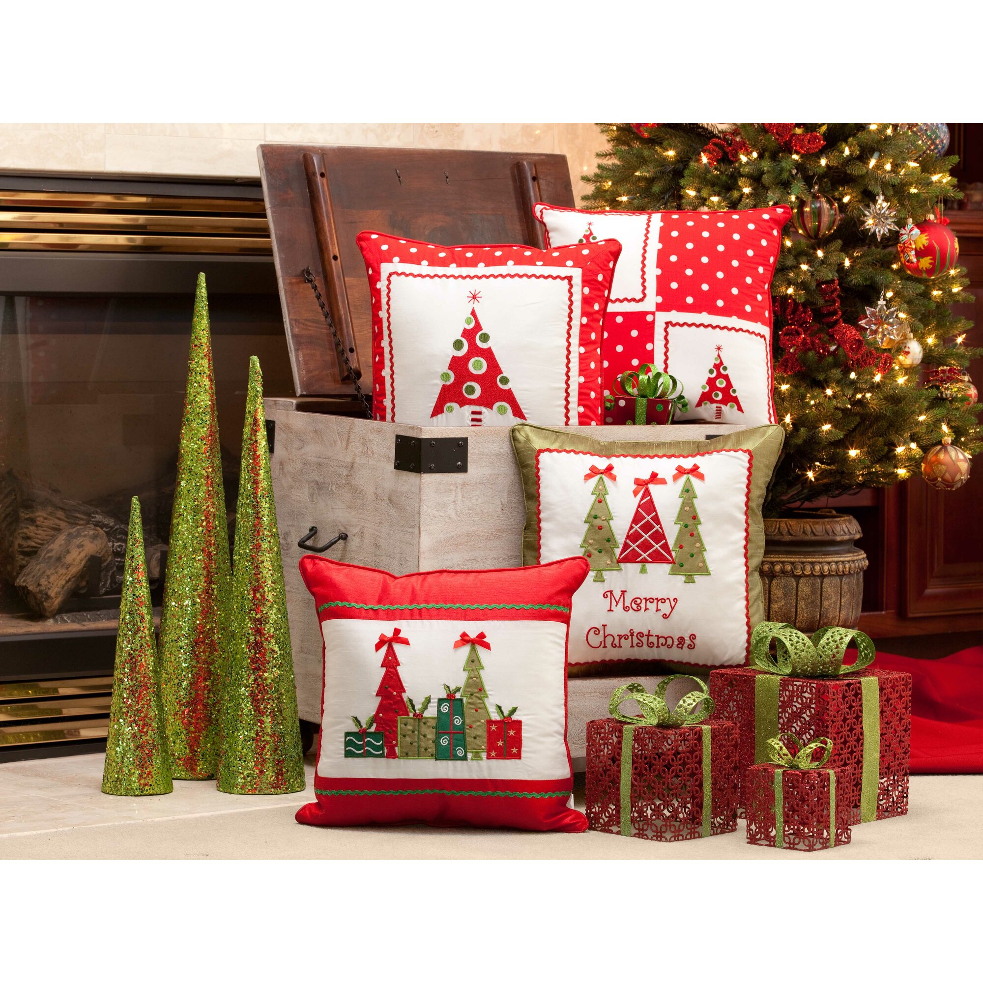 Pillow Perfect Framed Christmas Tree Throw Pillow & Reviews  Wayfair