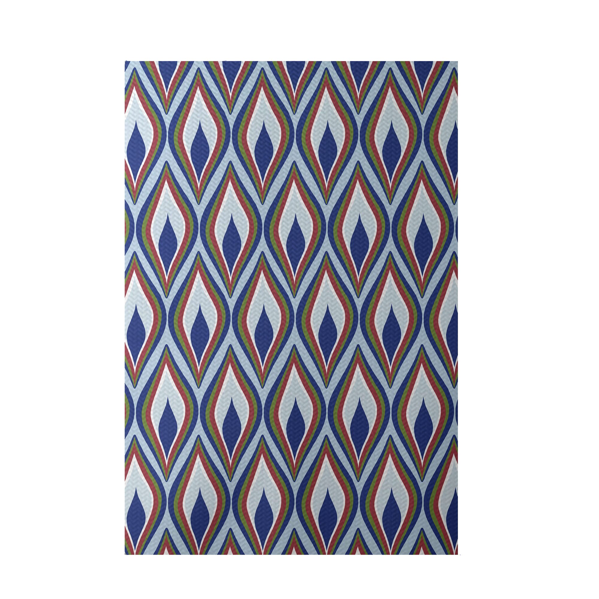 e by design Royal Blue Indoor/Outdoor Area Rug | Wayfair