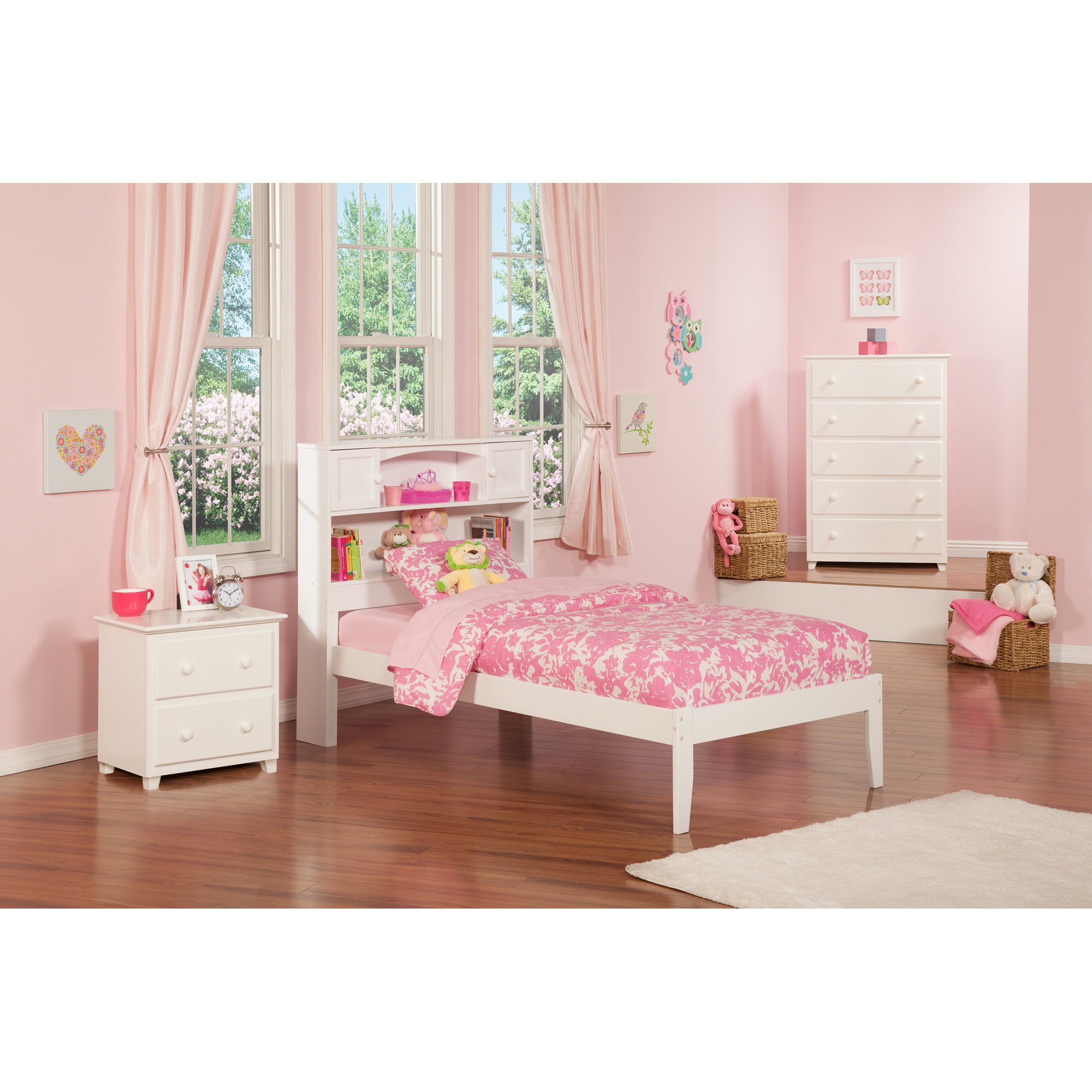 Atlantic Furniture Newport Extra Long Twin Platform Bed & Reviews Wayfair