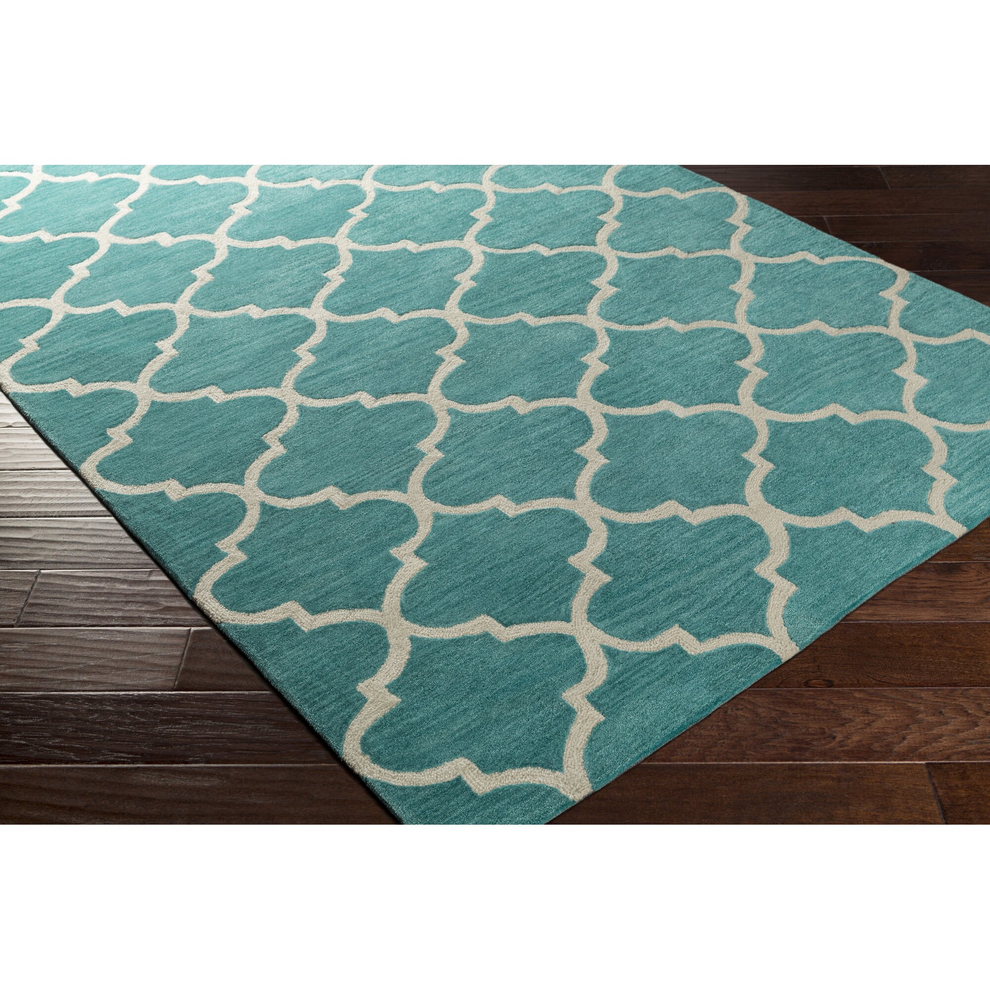 Artistic Weavers Holden Finley Teal/Ivory Area Rug & Reviews | Wayfair