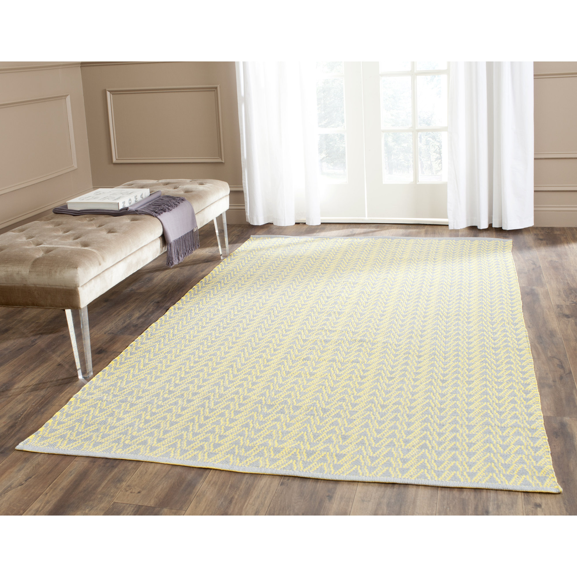Safavieh Rory HandWoven Yellow Indoor/Outdoor Area Rug & Reviews