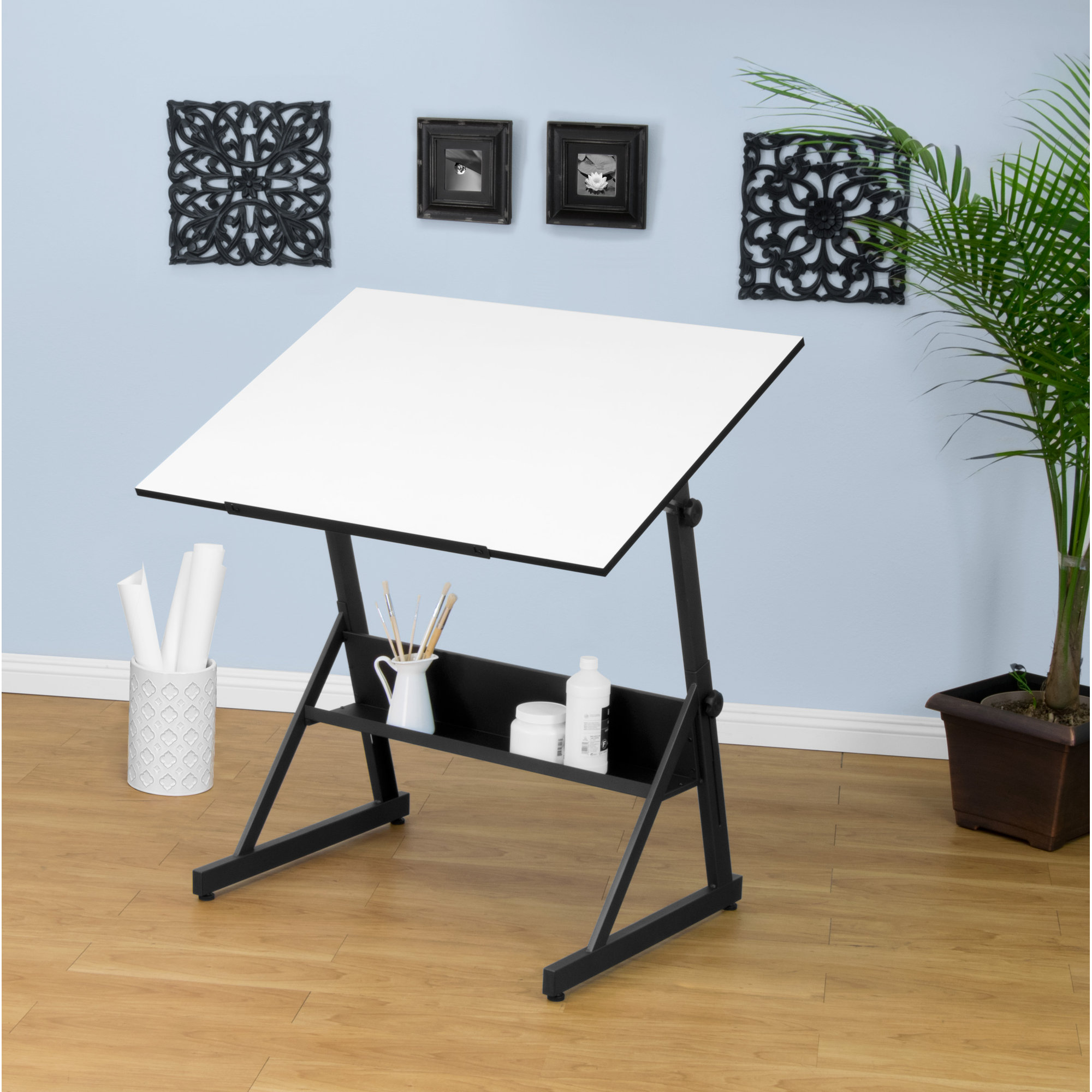 Studio Design Drafting Table studio designs futura silver blue glass drafting table with tower Solano Adjustable Drafting Table Studio Design Drafting Table studio designs vision craft station with glass top plus rolling wheels drafting drawing tables at hayneedle Solano Adjustable Drafting Table