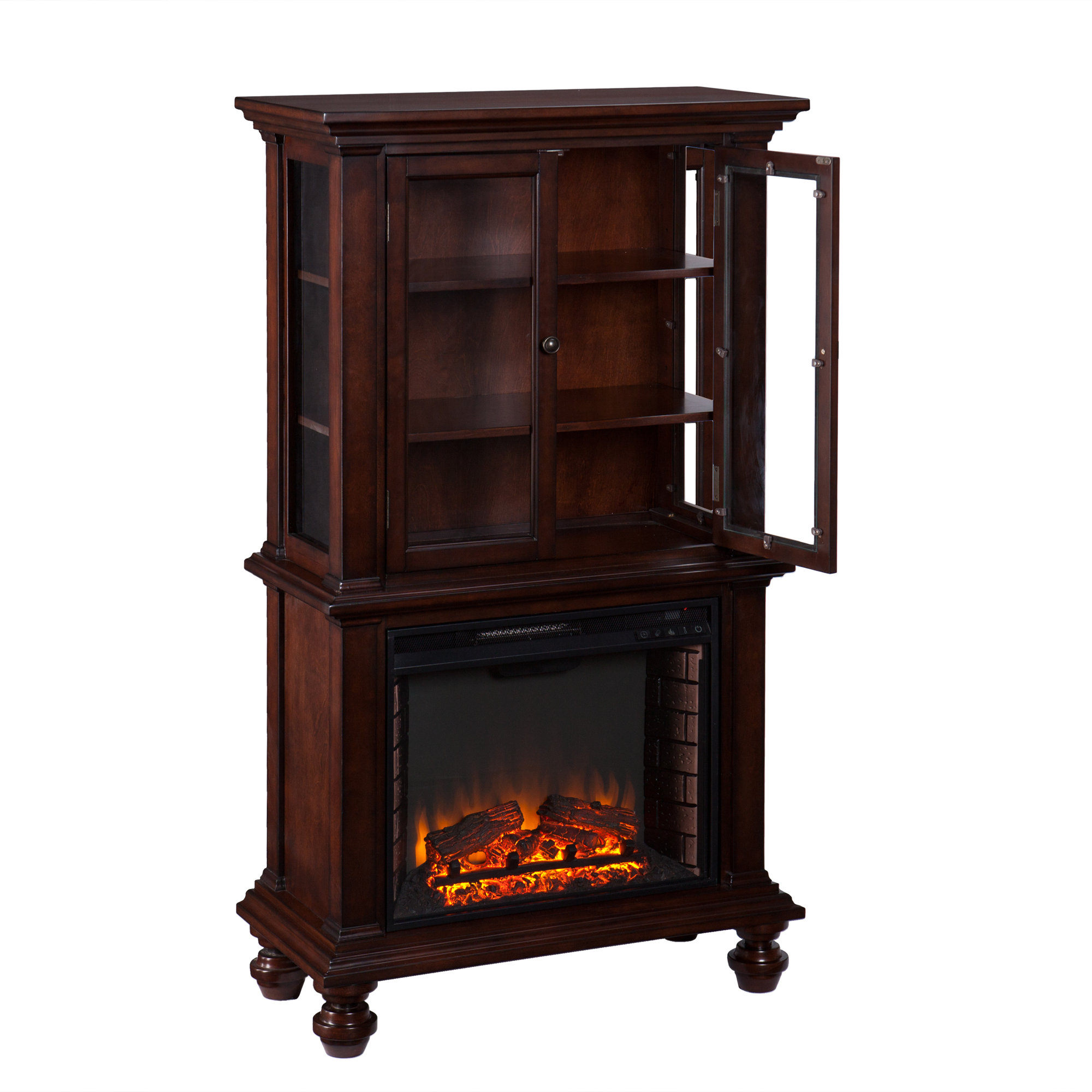 Wildon Home ® Suttonfield Curio Electric Fireplace & Reviews Wayfair