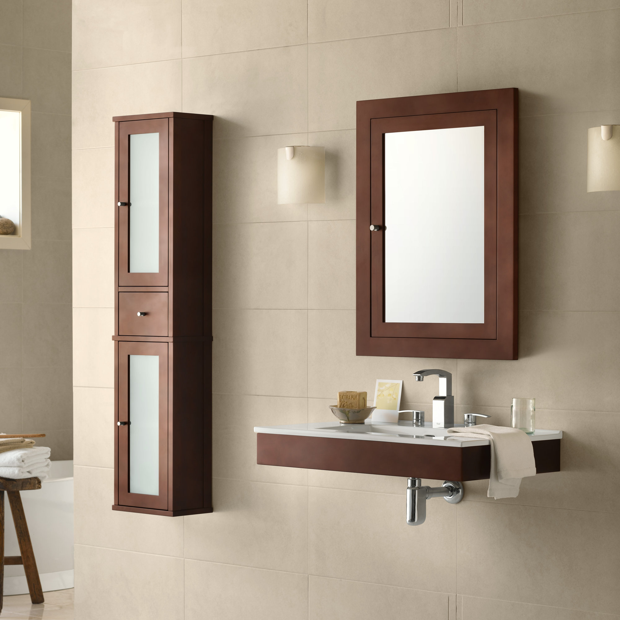 Ronbow Adina 31" Wall Mount Bathroom Vanity Base Cabinet ... on {keyword}