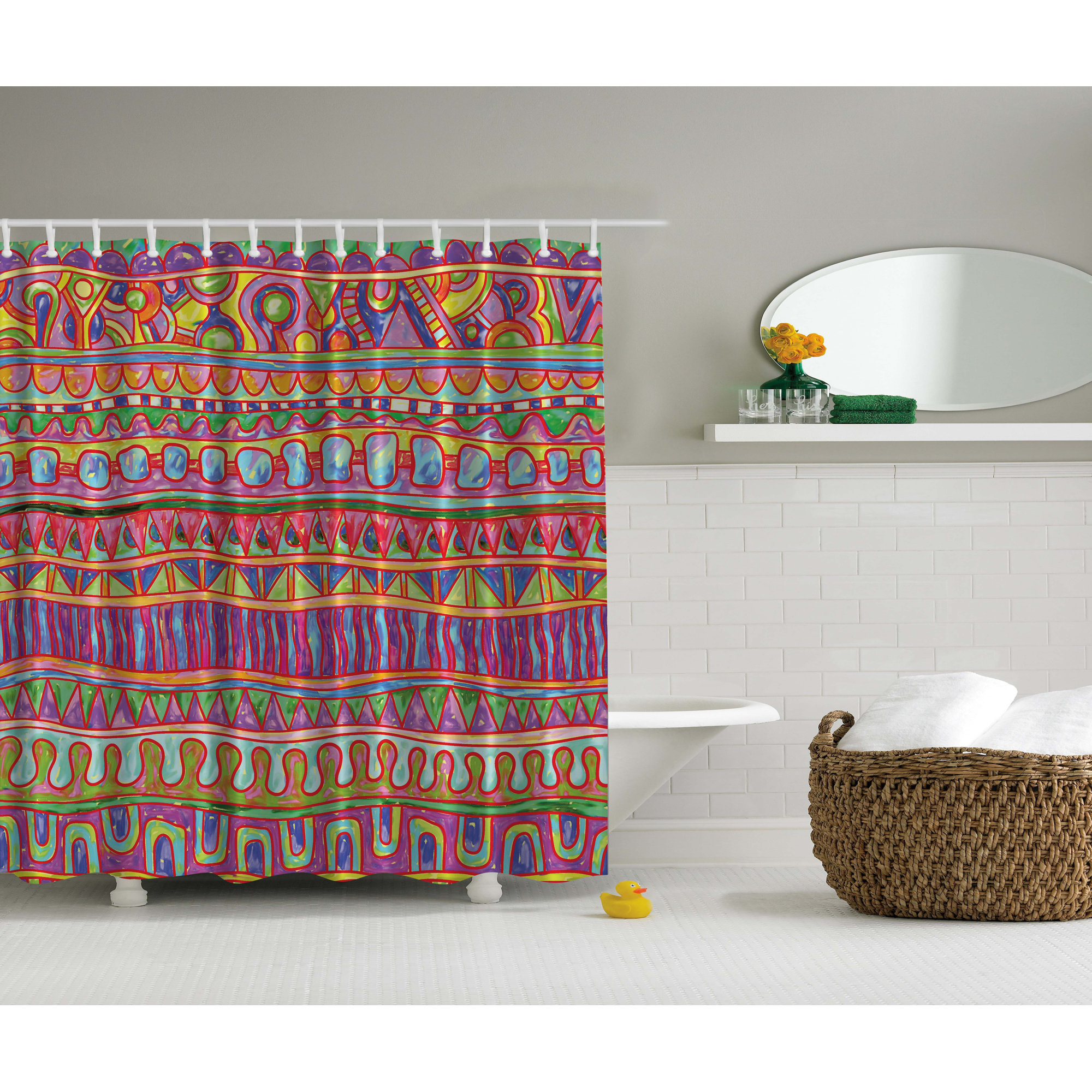 Ambesonne Tribal Print Shower Curtain & Reviews Wayfair