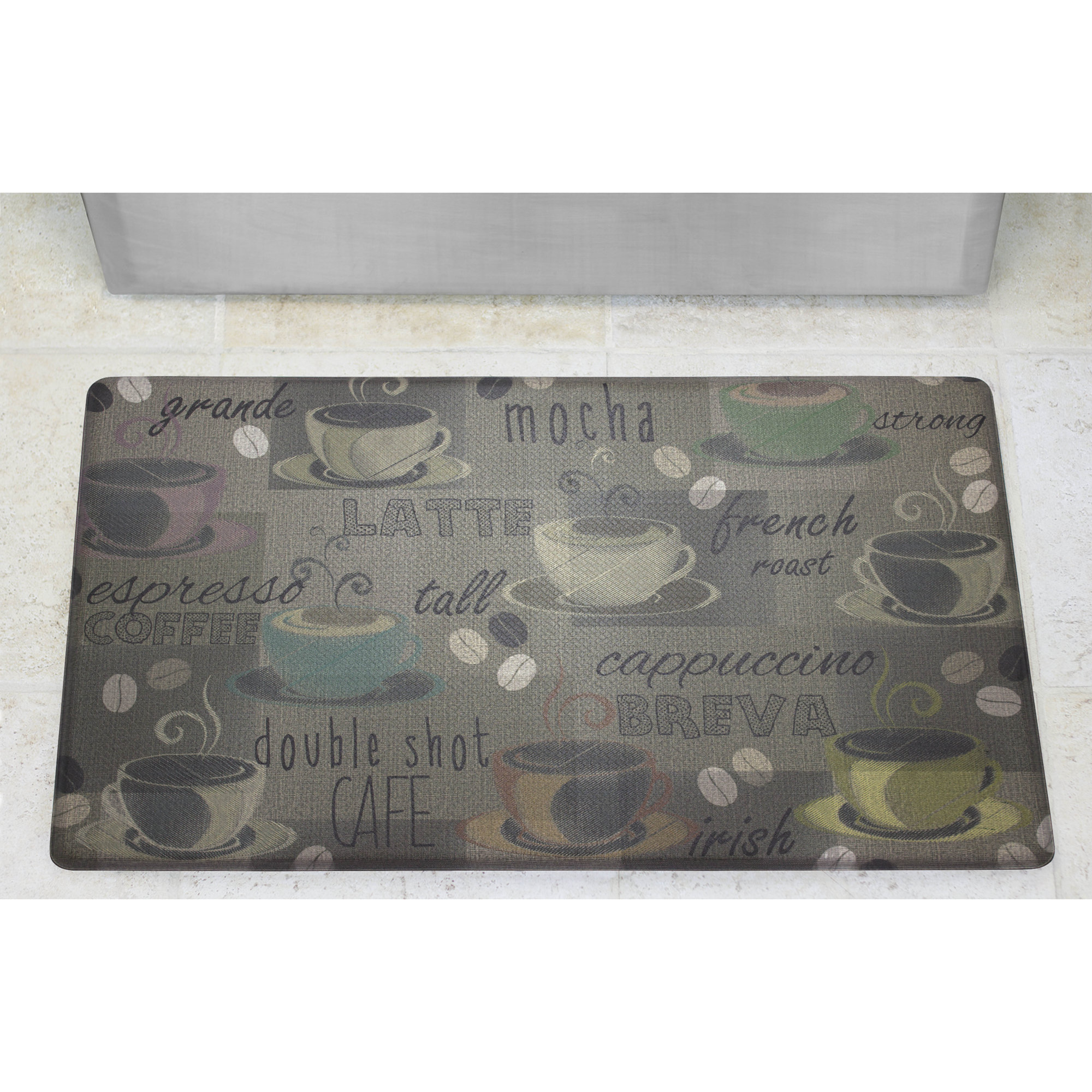 Chef Gear Roasted Coffee AntiFatigue Cushioned Chef Kitchen Mat