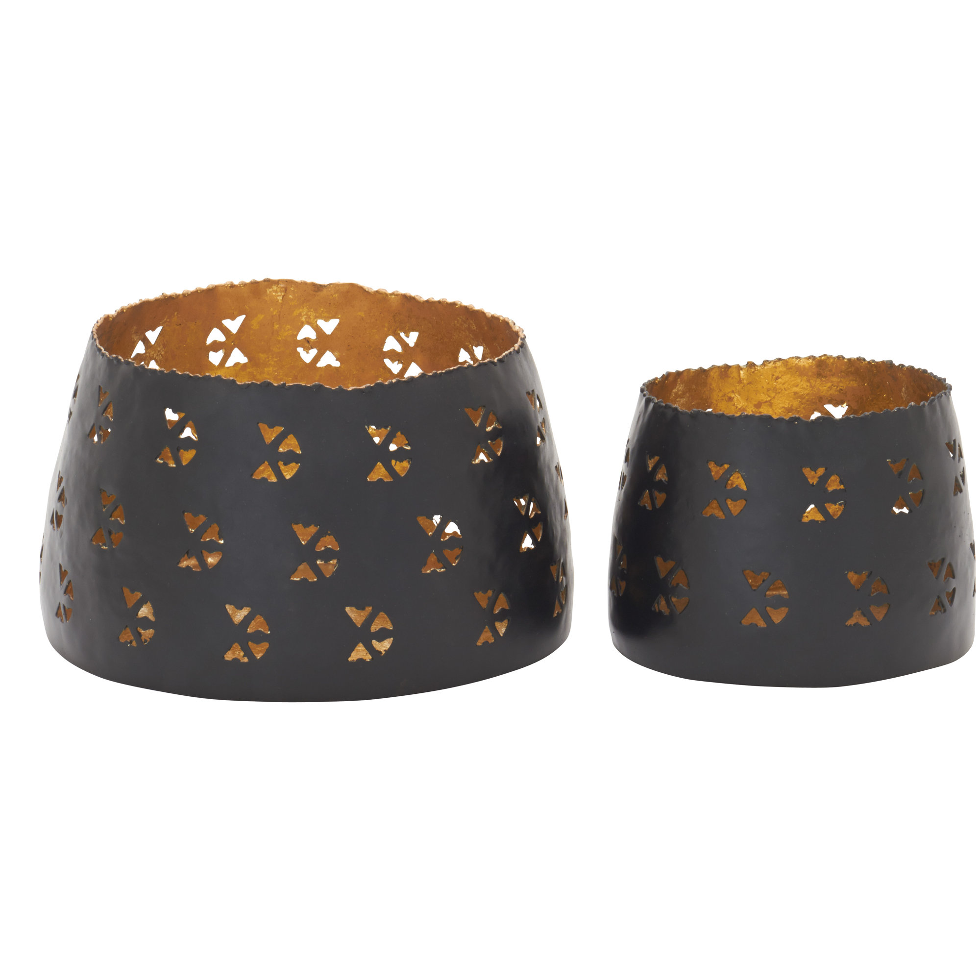 Woodland Imports 2 Piece Candle Hurricane Set Wayfair