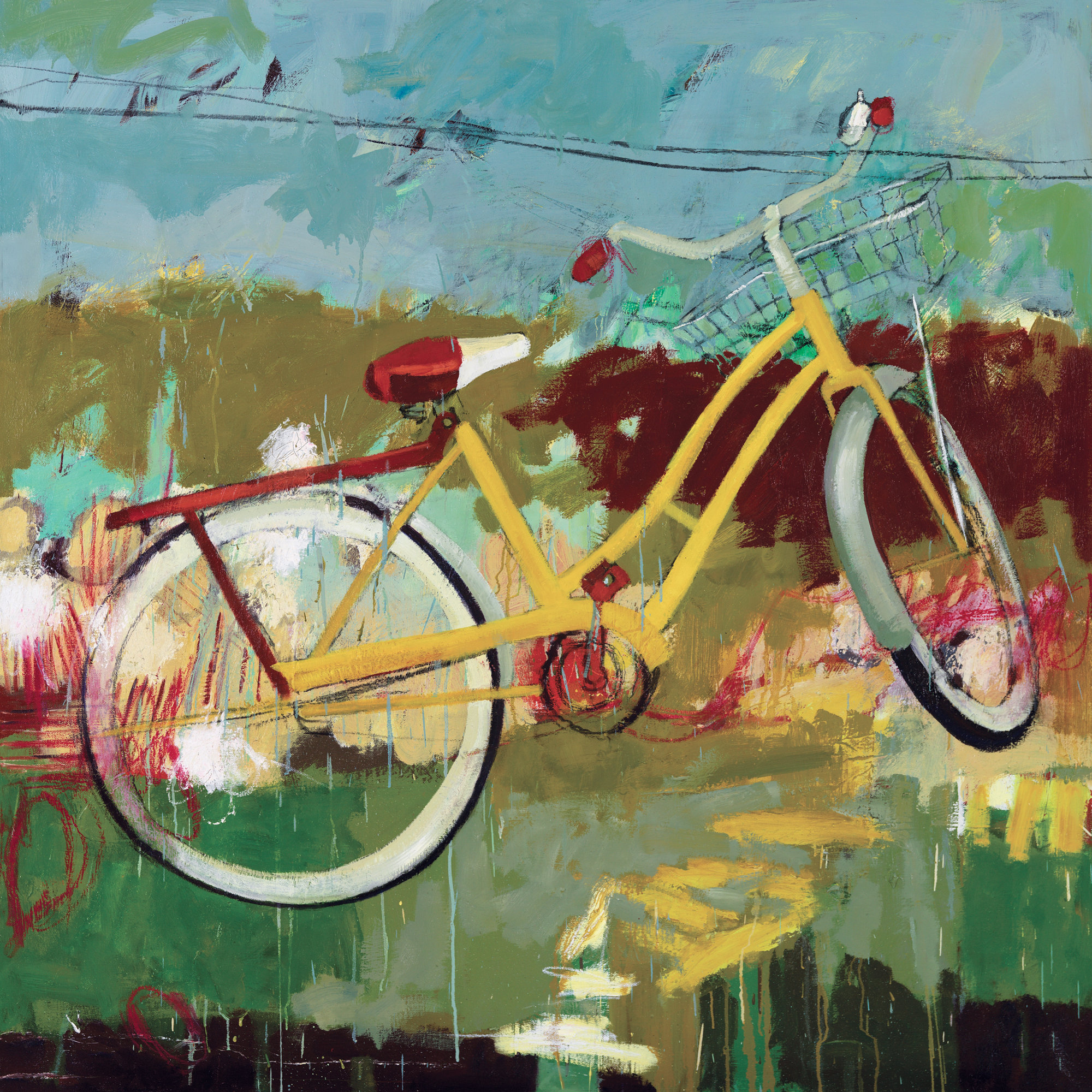 Portfolio Canvas Bicycle by Jennifer Rasmusson Painting Print on