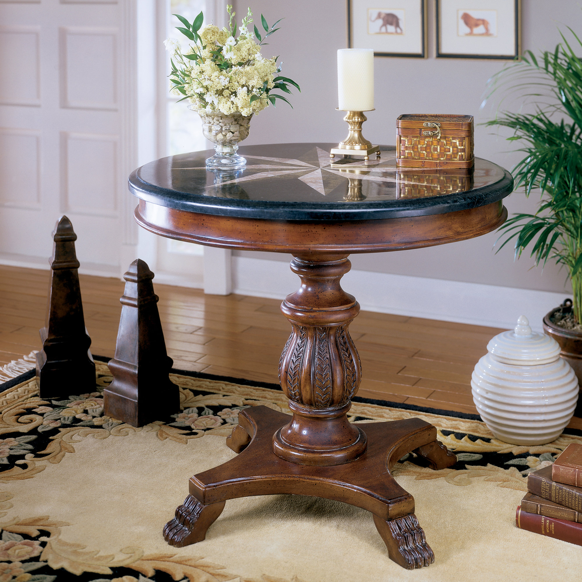 Butler Heritage Stone Inlay End Table & Reviews | Wayfair