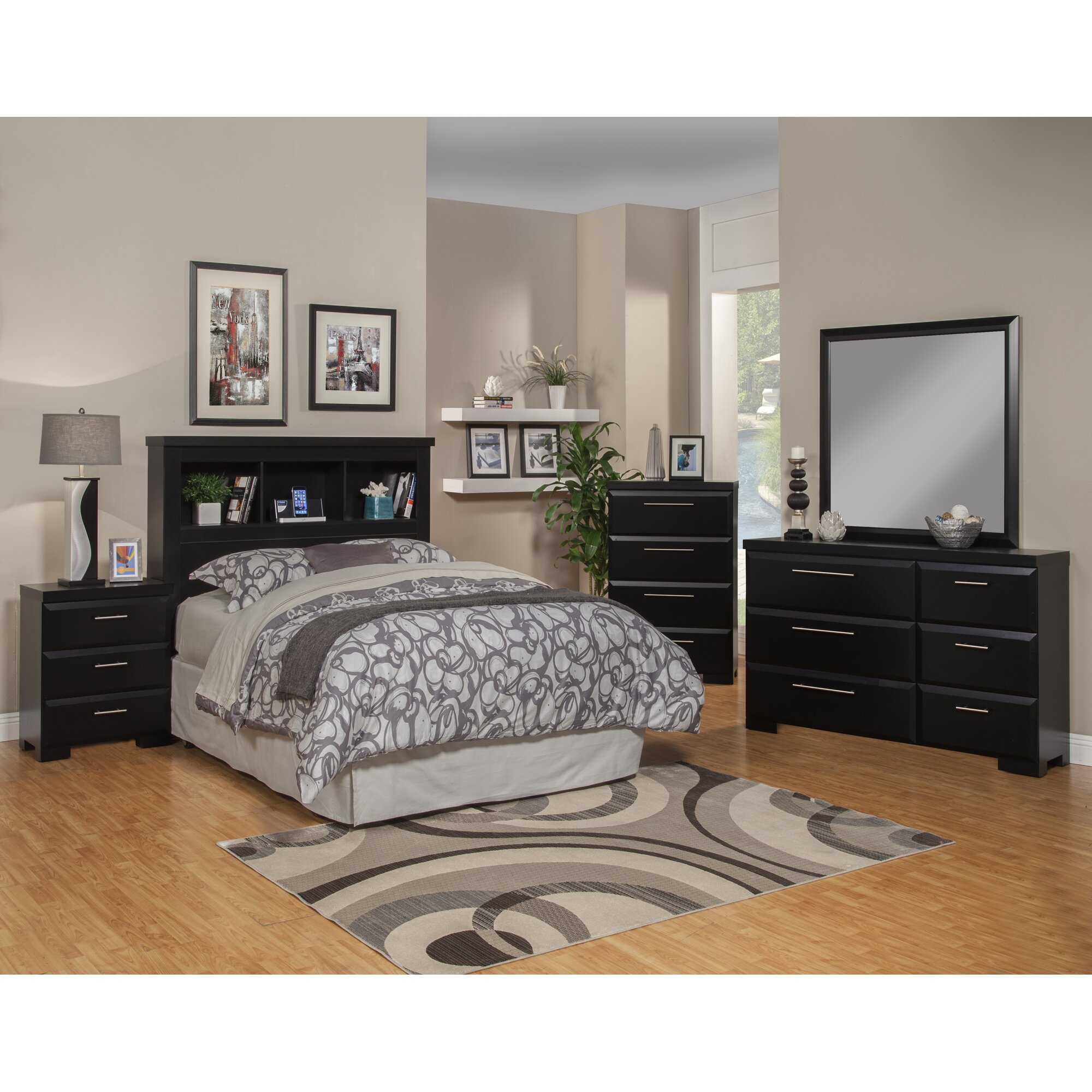 Sandberg Furniture Serenity Bookcase Headboard & Reviews Wayfair