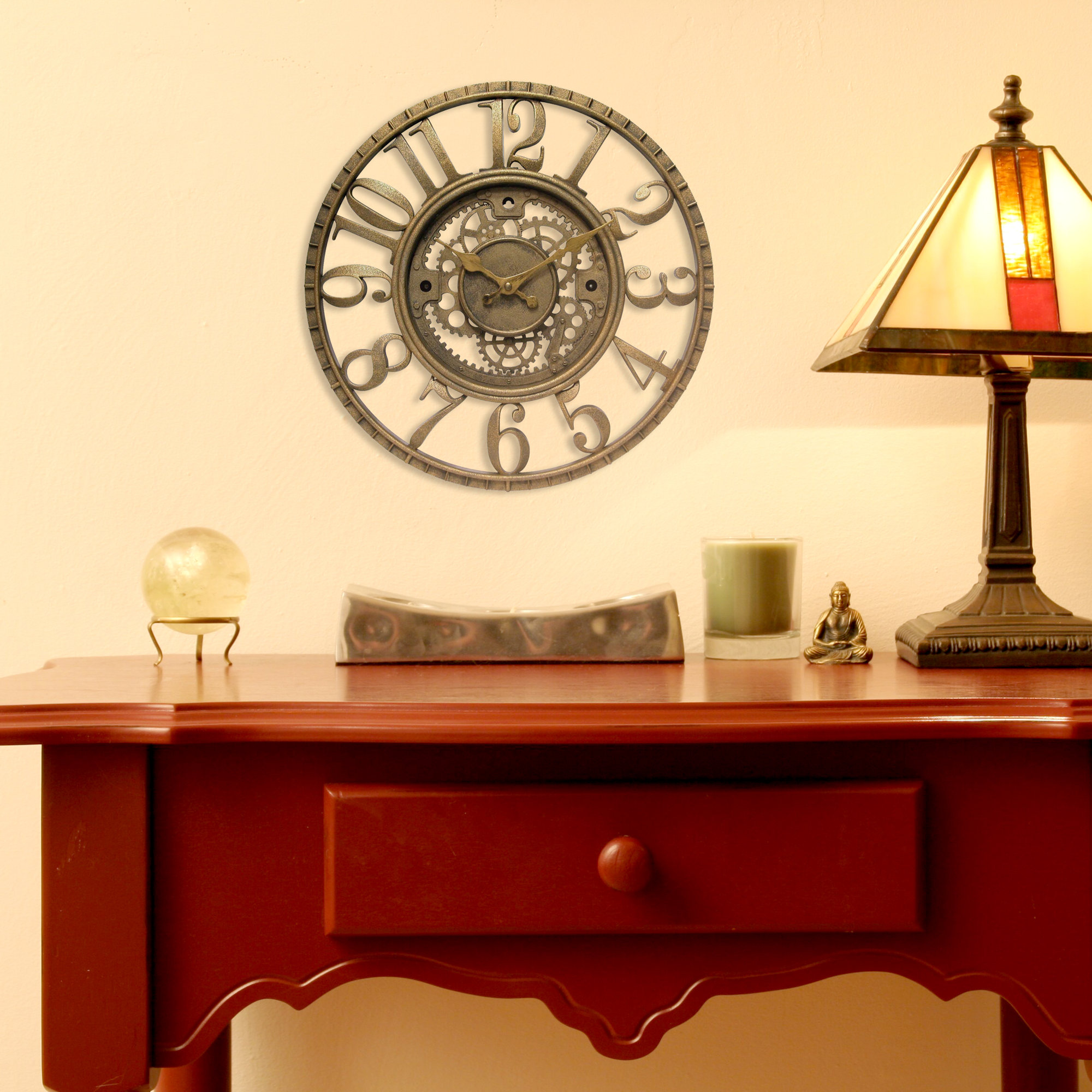 Trent Austin Design Knoll 15.5" Open Dial Gear Wall Clock & Reviews