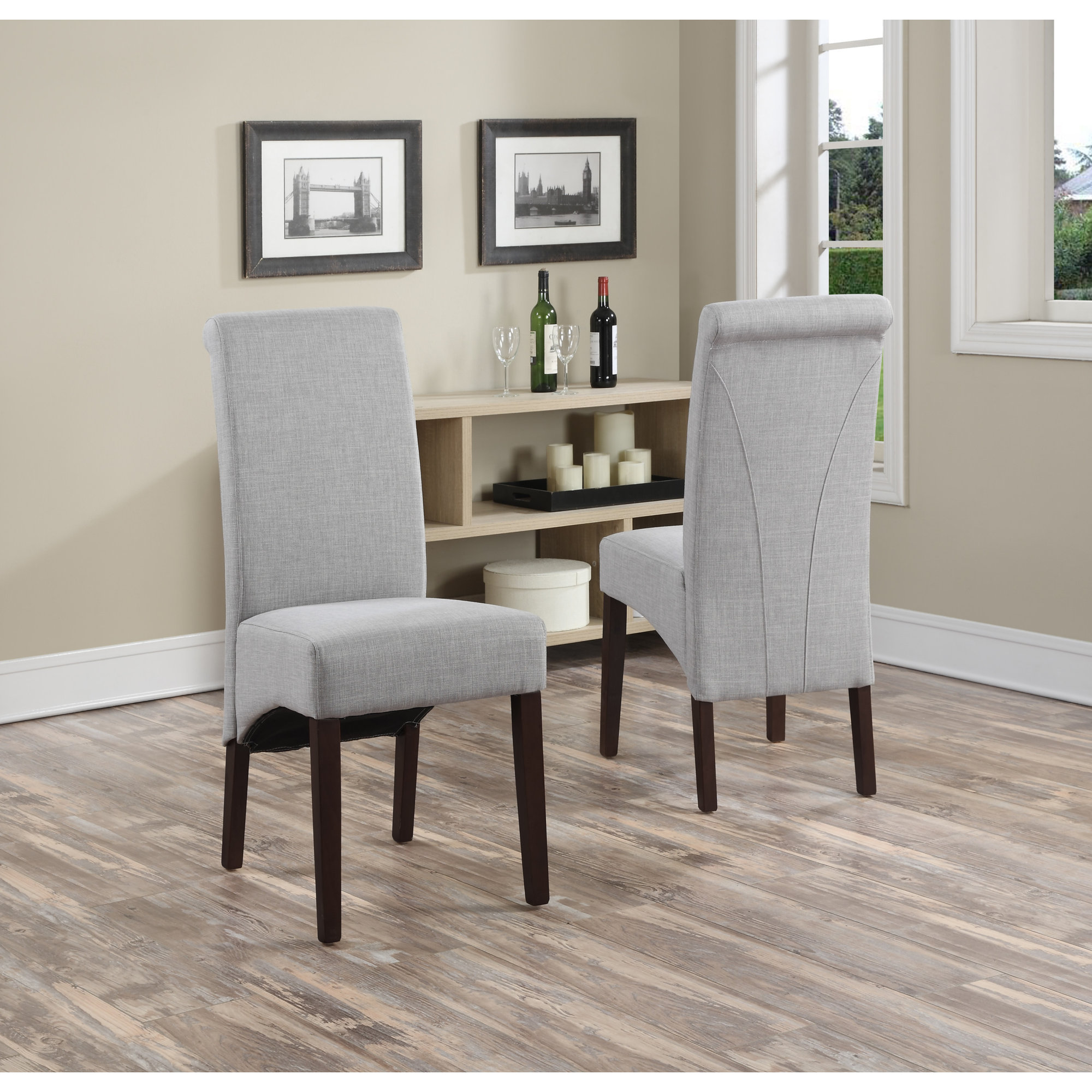 Simpli Home Avalon Fabric Parsons Chair Reviews Wayfair Avalon Fabric Parsons Chair
