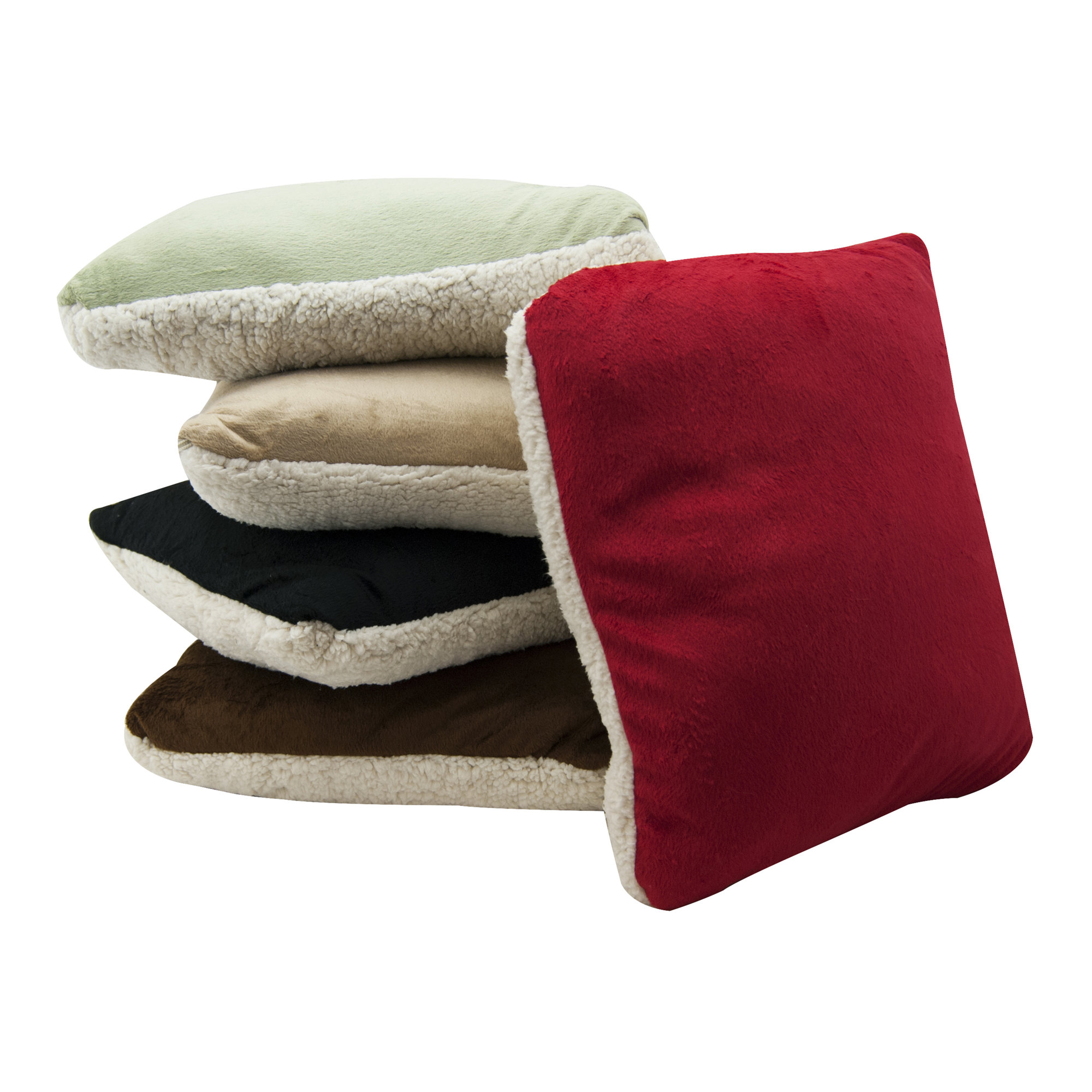 LCM Home Fashions, Inc. Sherpa Throw Pillow & Reviews Wayfair