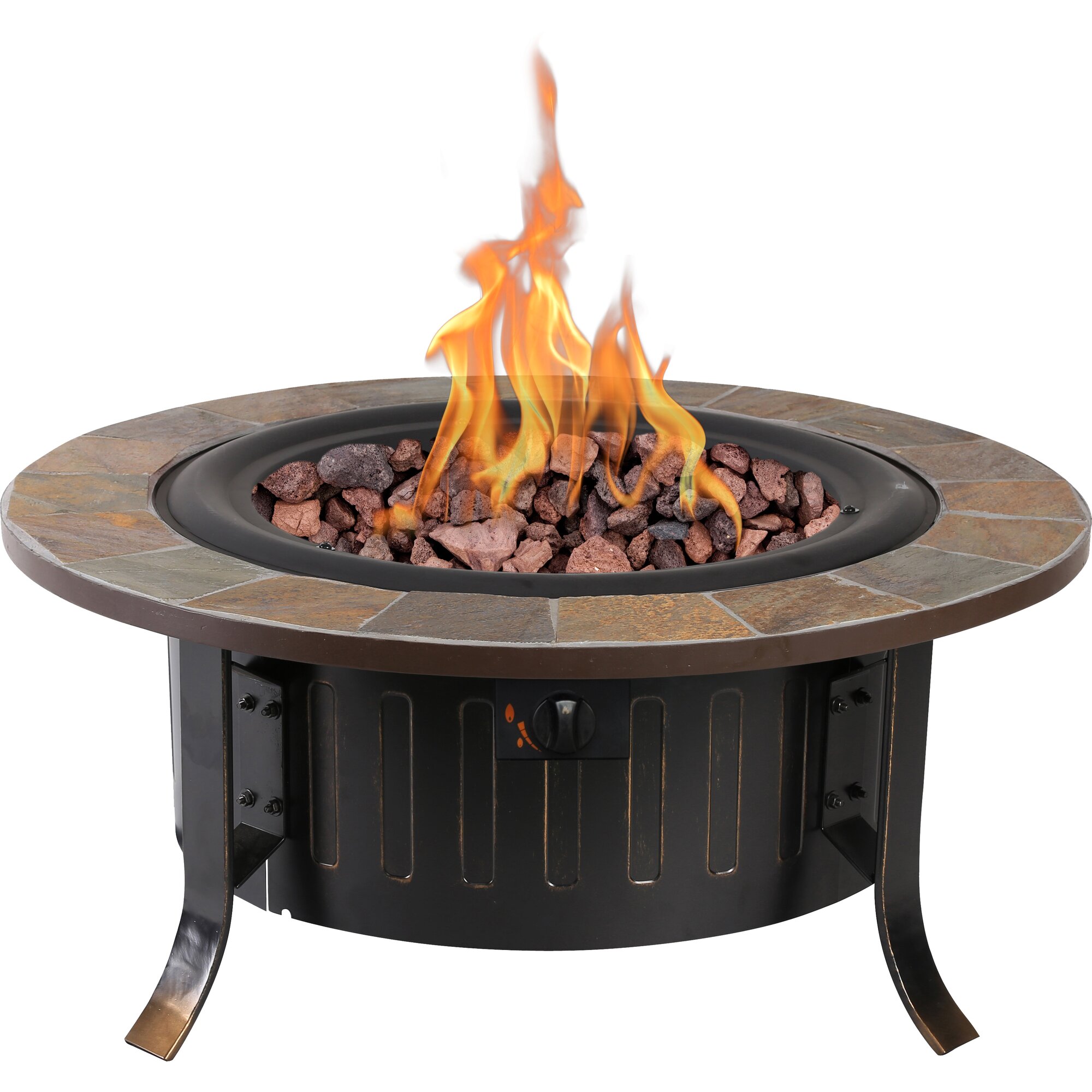 Bond Bolen Steel Outdoor Gas Table Top Fireplace & Reviews ...