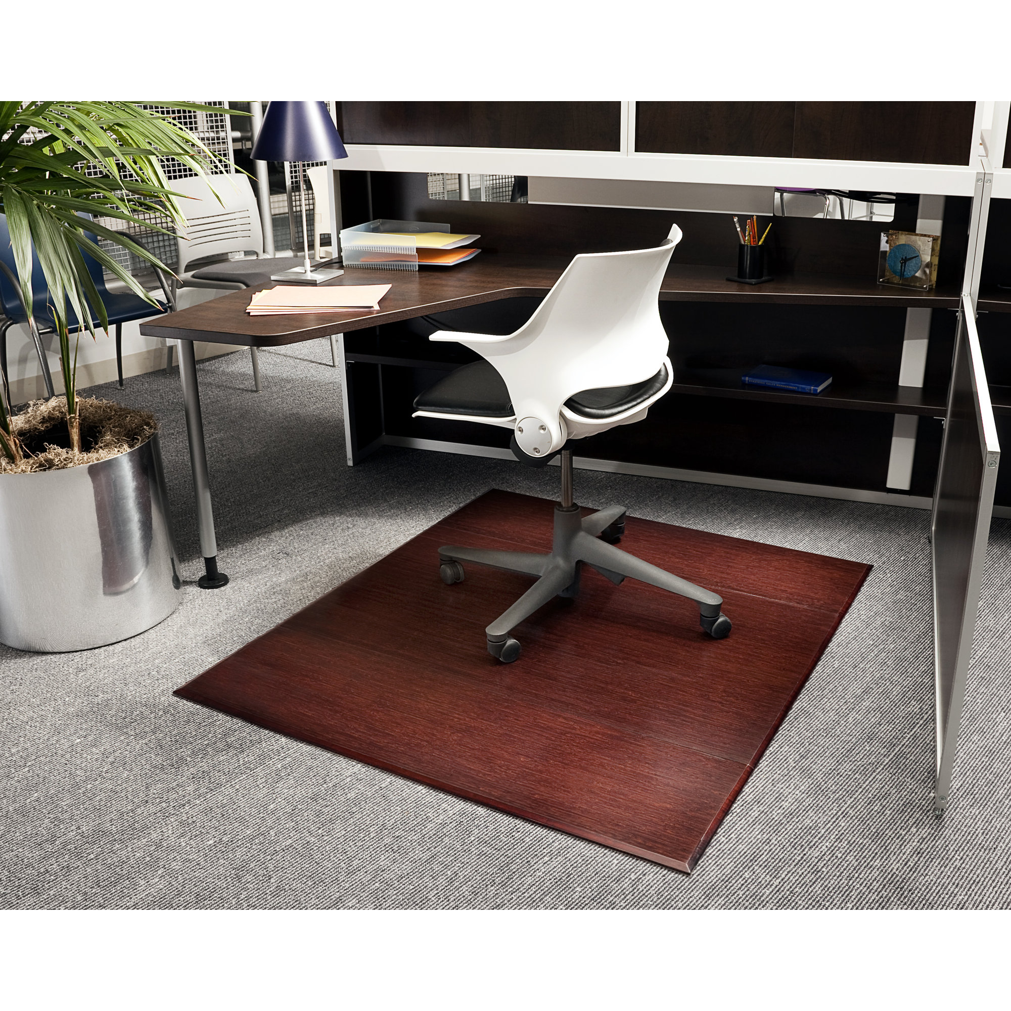 Symple Stuff Beveled Bamboo Office Chairmat & Reviews Wayfair