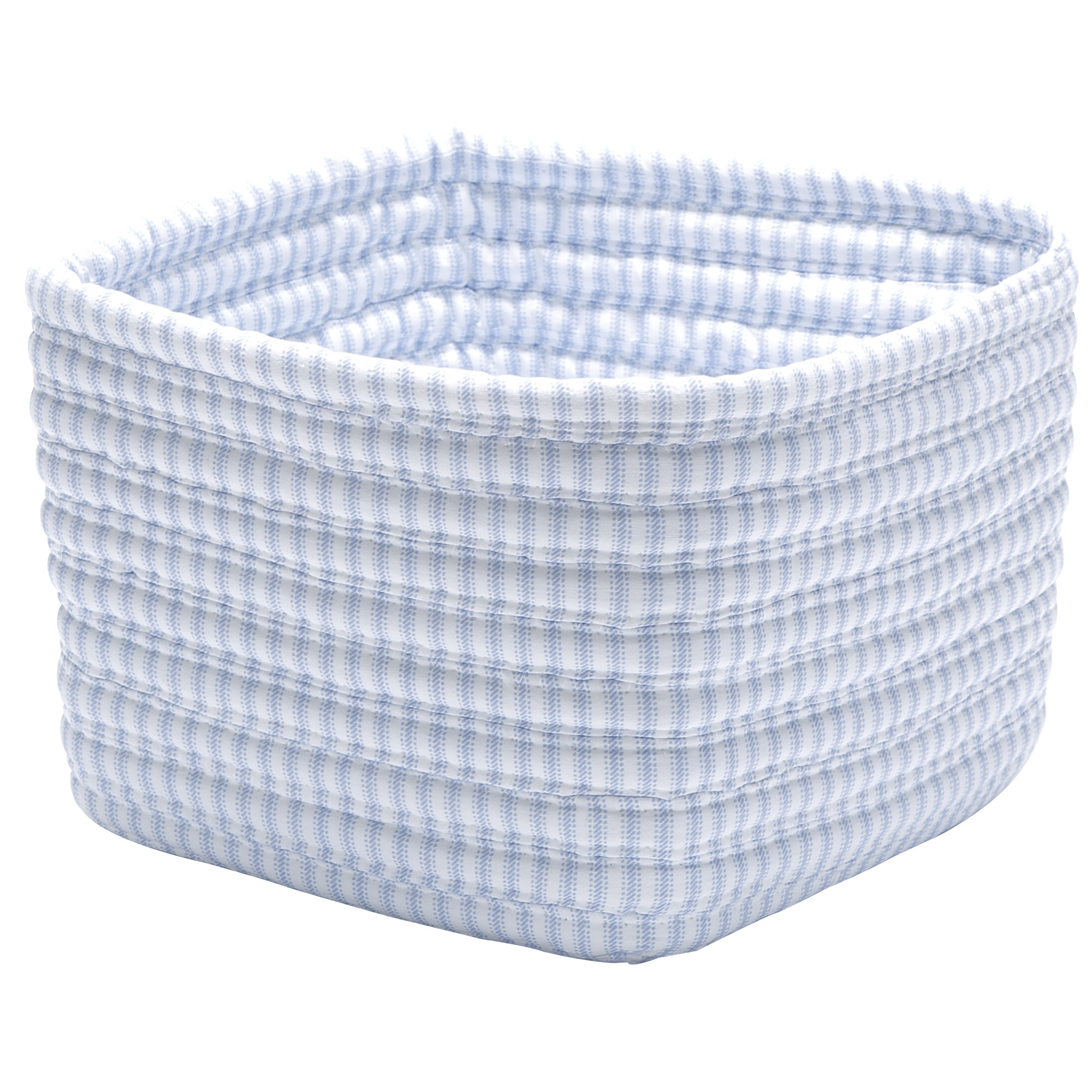 Colonial Mills Ticking Shelf Square Basket & Reviews Wayfair