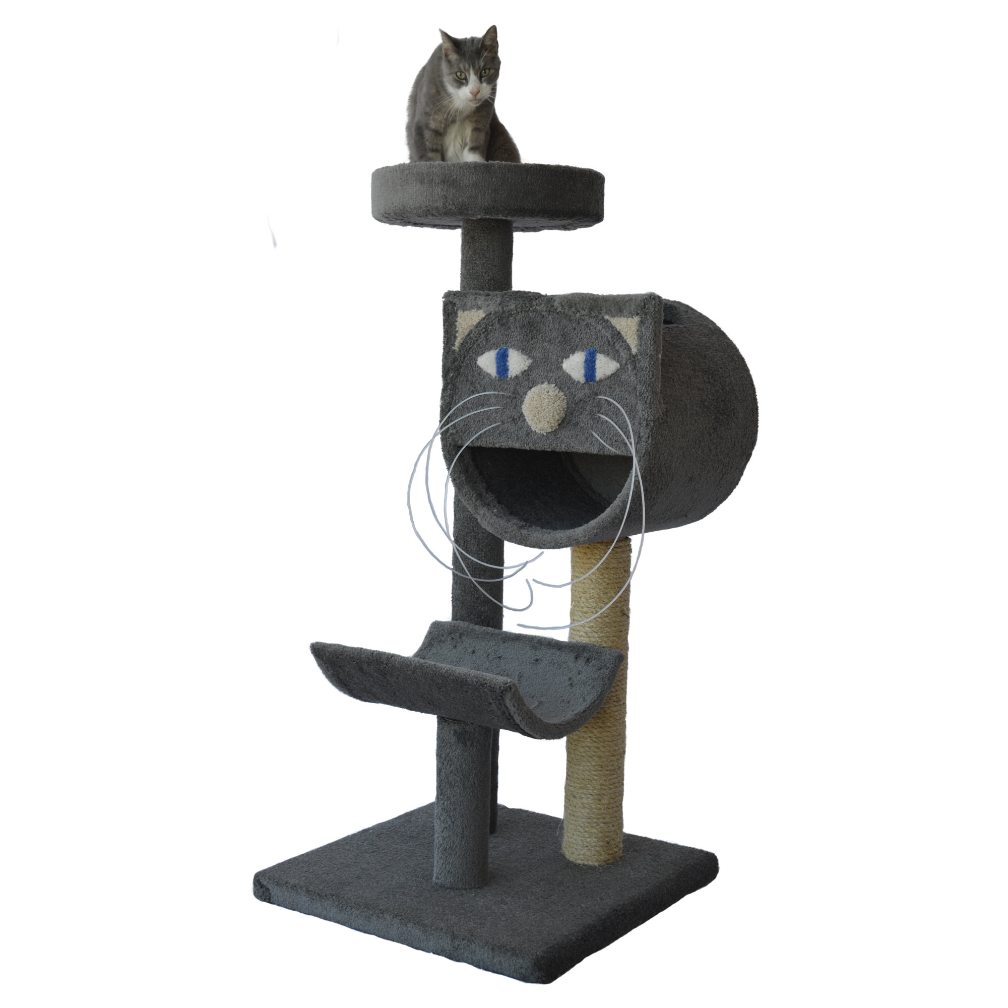 Molly and Friends 54" Bed, Cave and Cradle Cat Tree & Reviews Wayfair