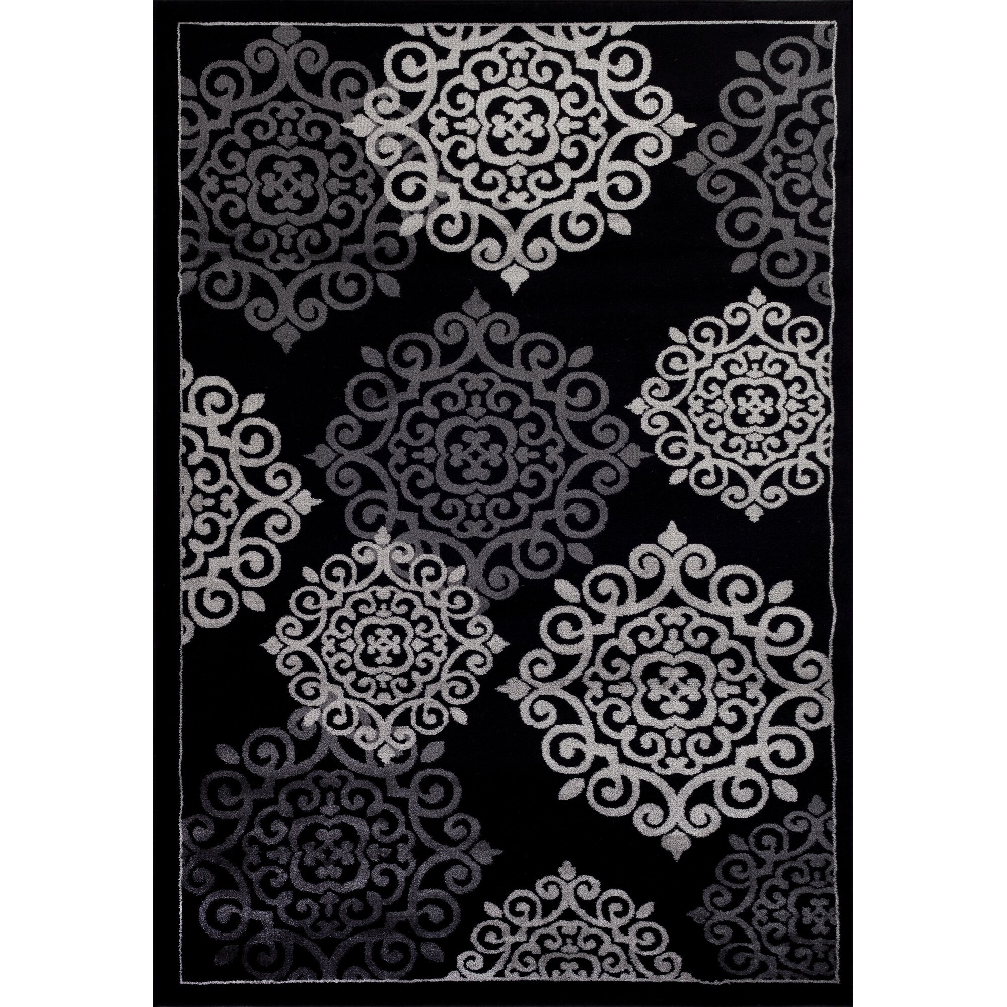 Persian Rugs Modern Black Area Rug Reviews Wayfair Ca   Modern Black Area Rug 