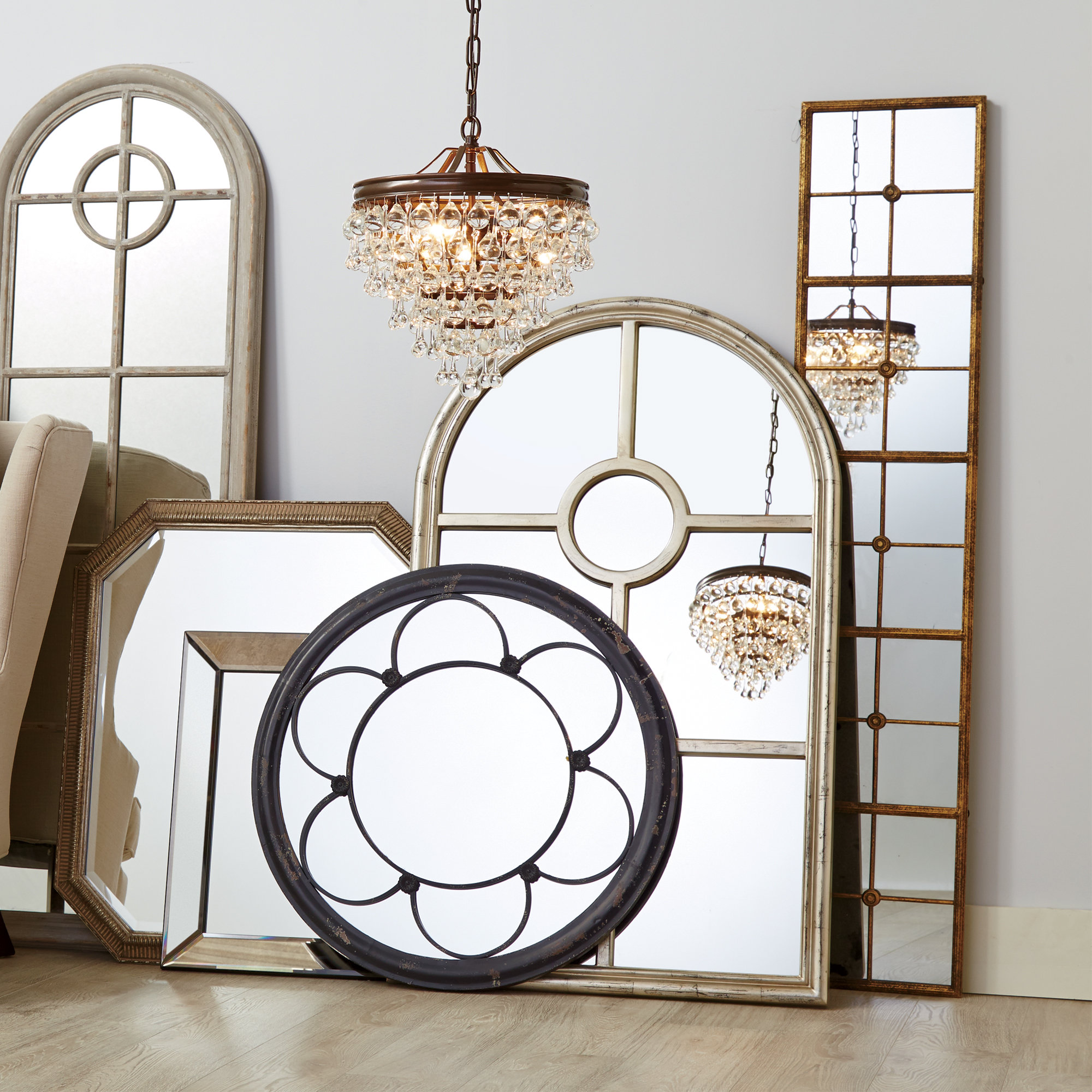 Samantha Rectangle Oversized Wall Mirror & Reviews Joss & Main