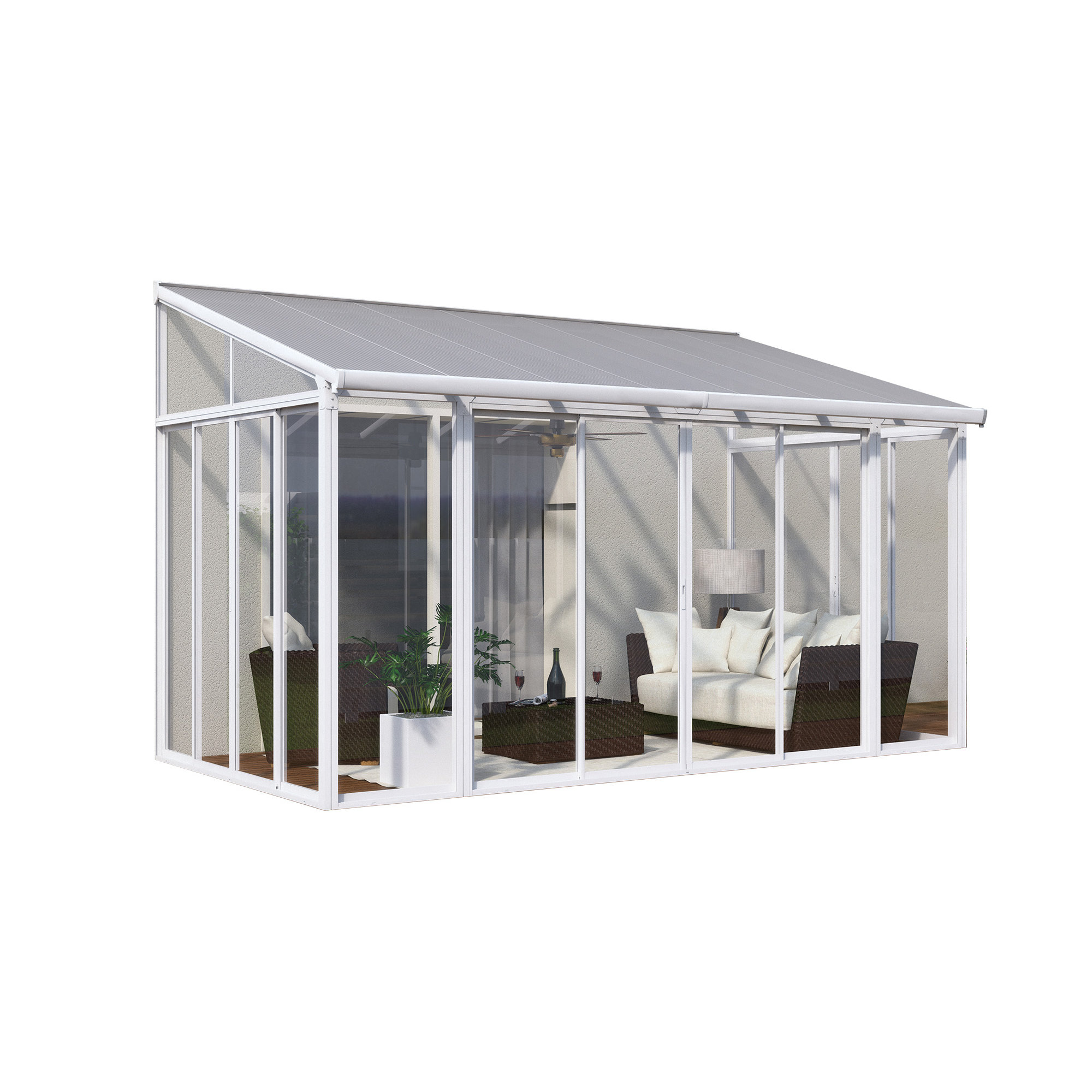 Palram San Remo Patio 14 Ft. W x 10 Ft. D Patio Enclosure Wayfair