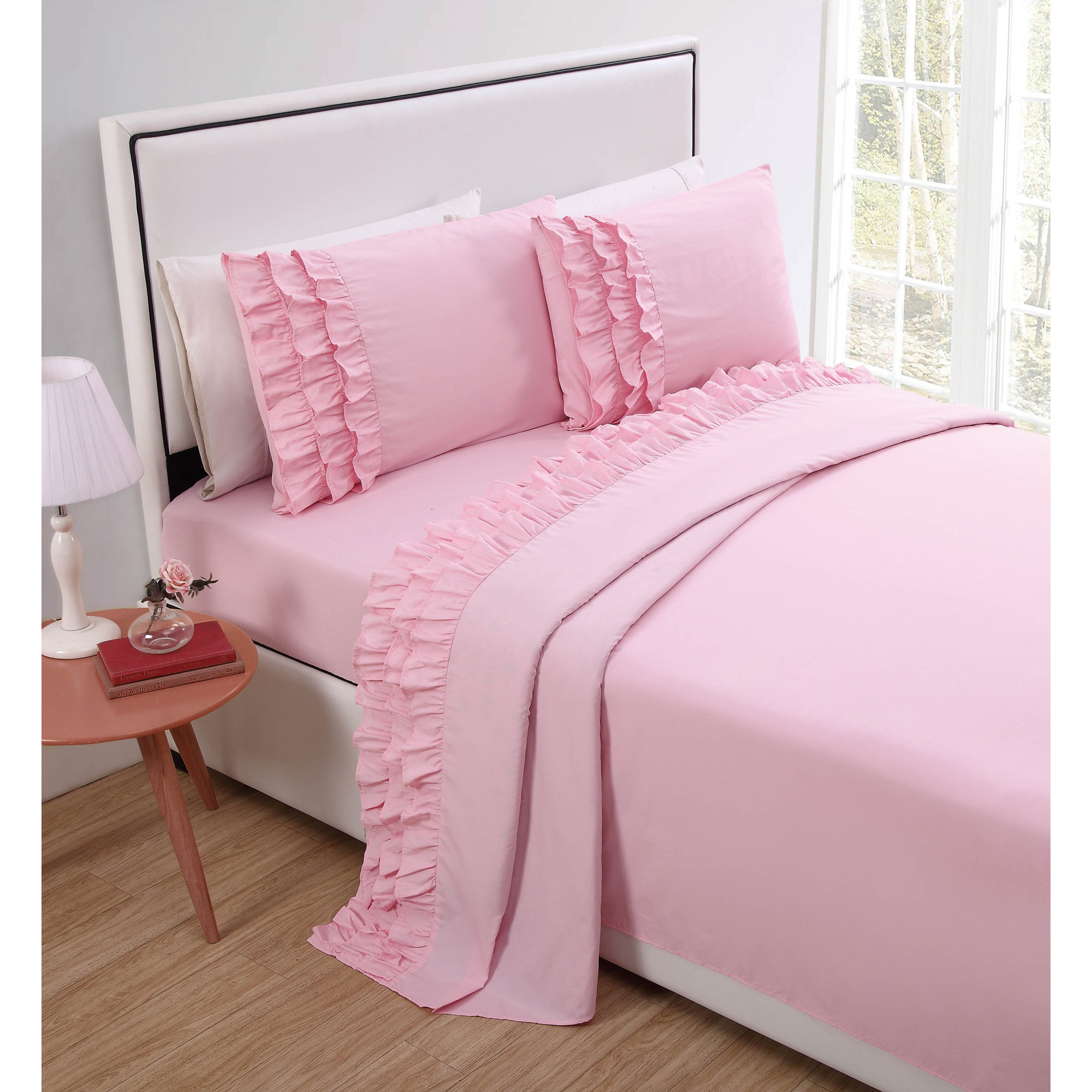 House of Hampton Gillingham Ruffled Sheet Set & Reviews Wayfair