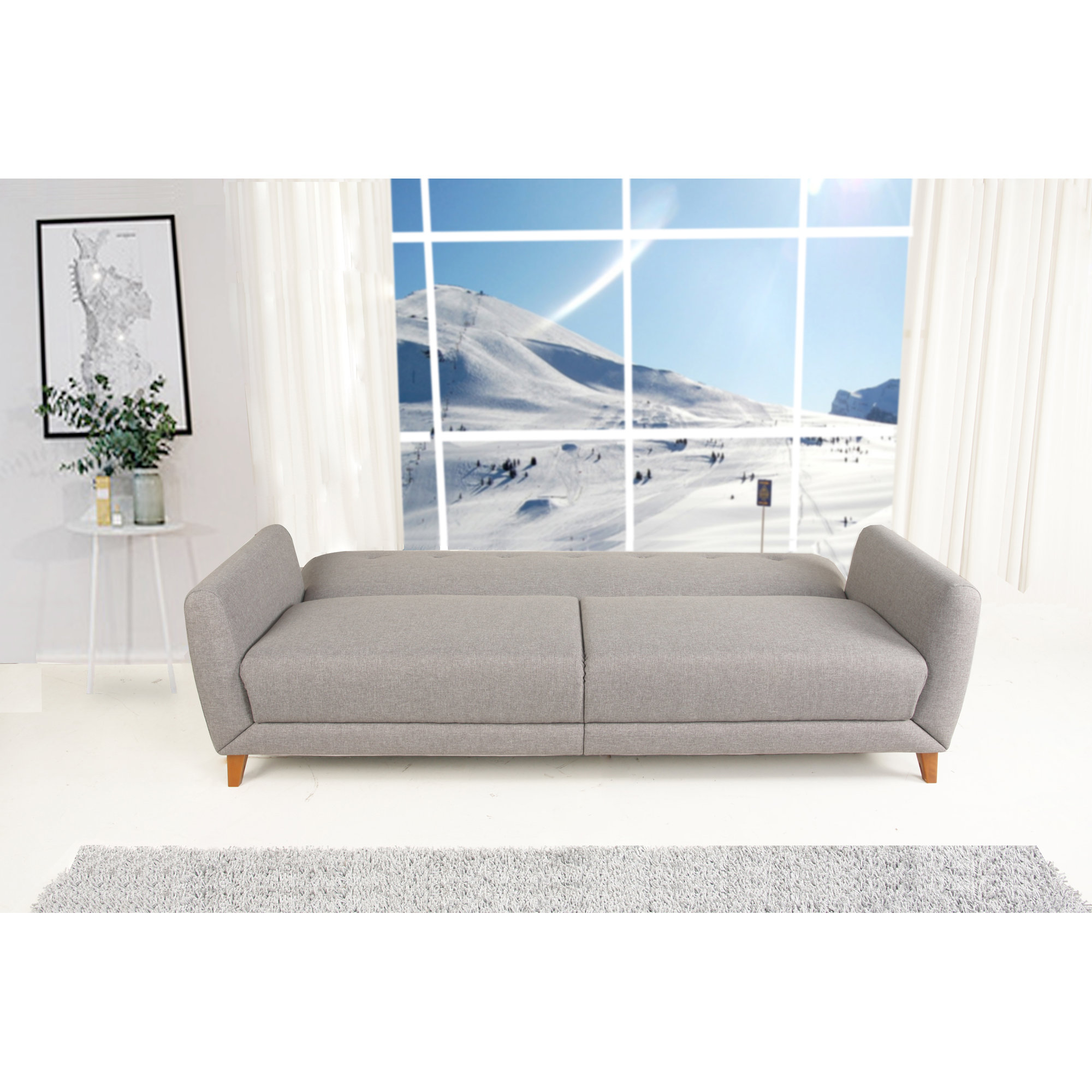 Leader Lifestyle Sydney 3 Seater Clic Clac Sofa Bed & Reviews Wayfair