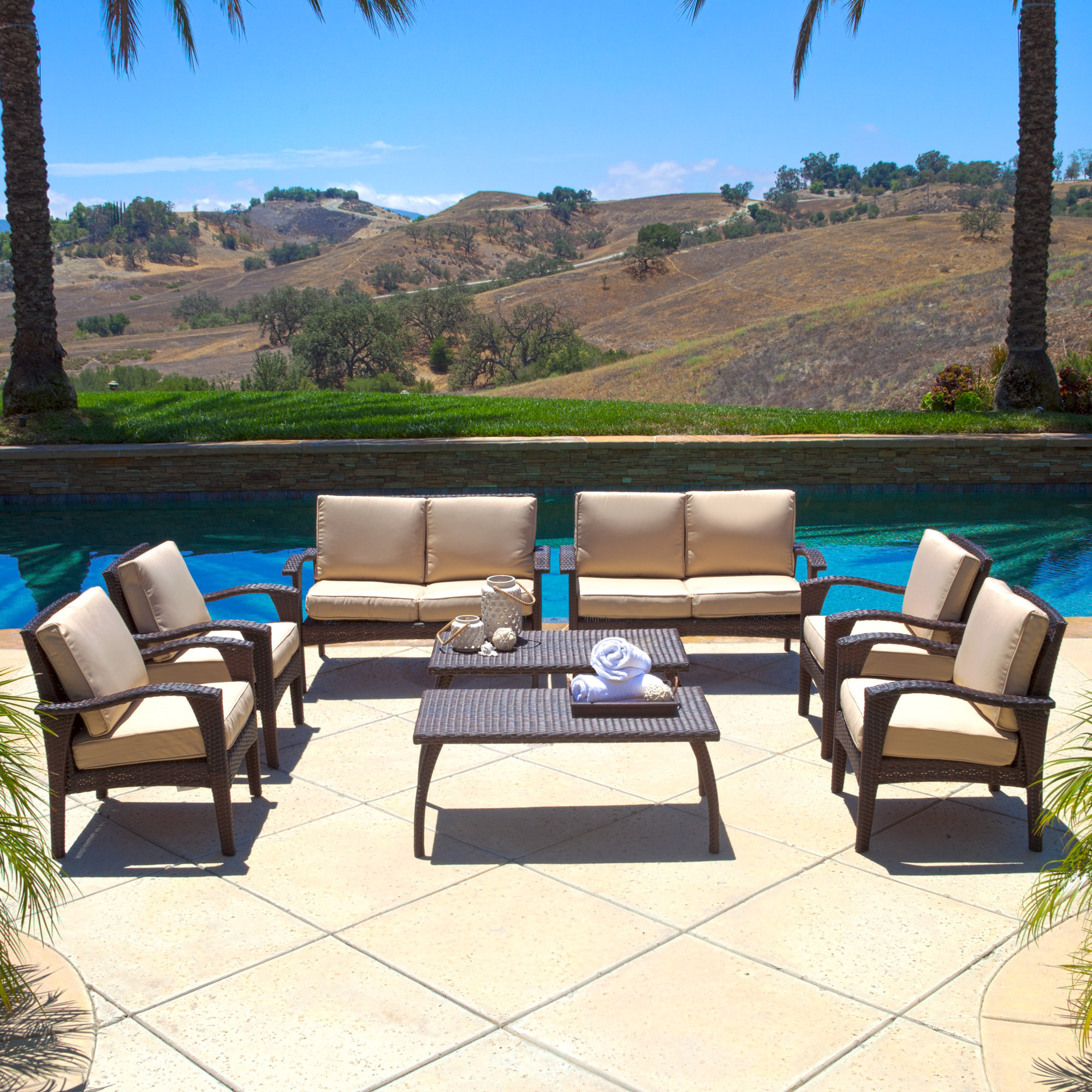 8Piece Zoey Patio Seating Group & Reviews Joss & Main