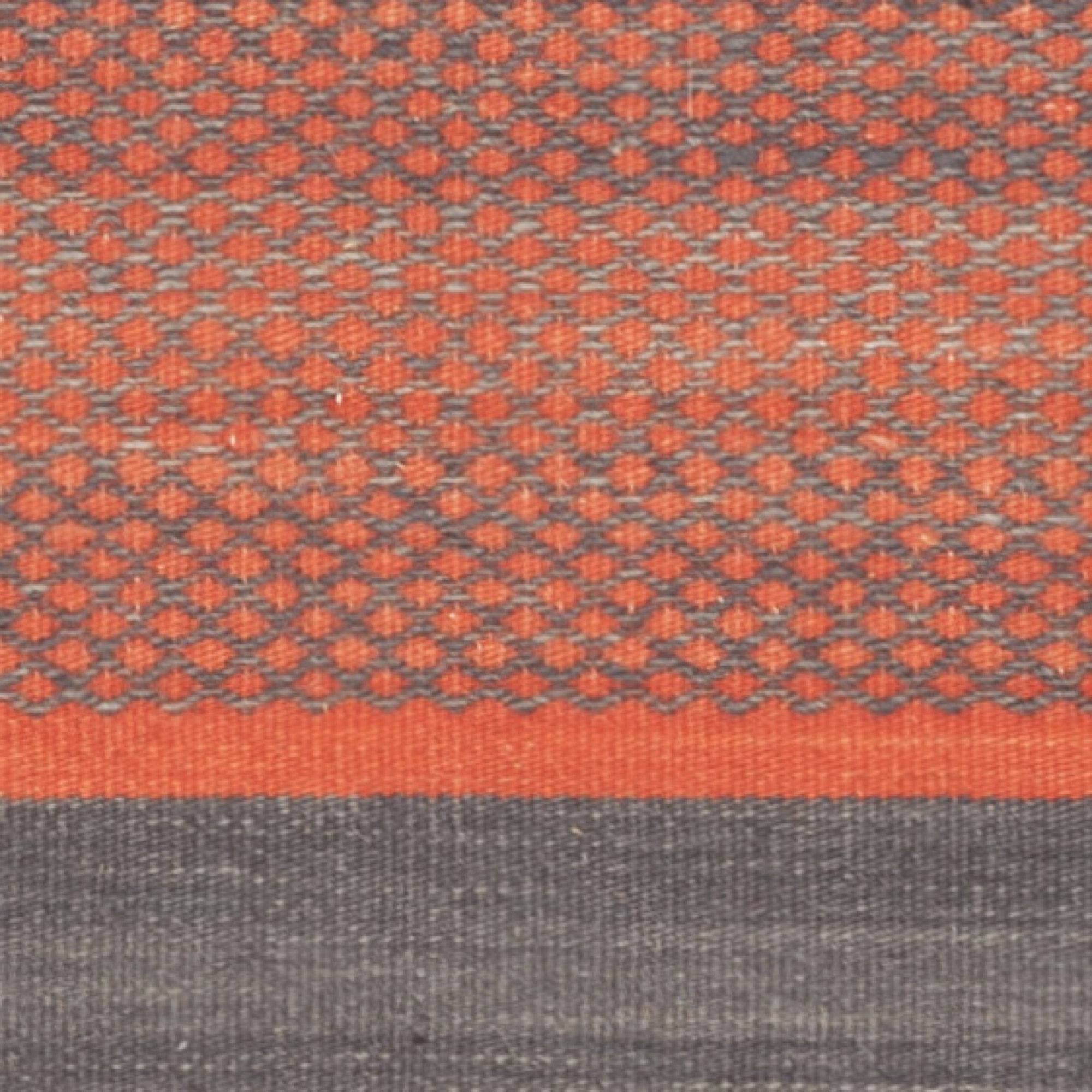 Safavieh Kilim Dark Grey / Orange Striped Rug & Reviews Wayfair