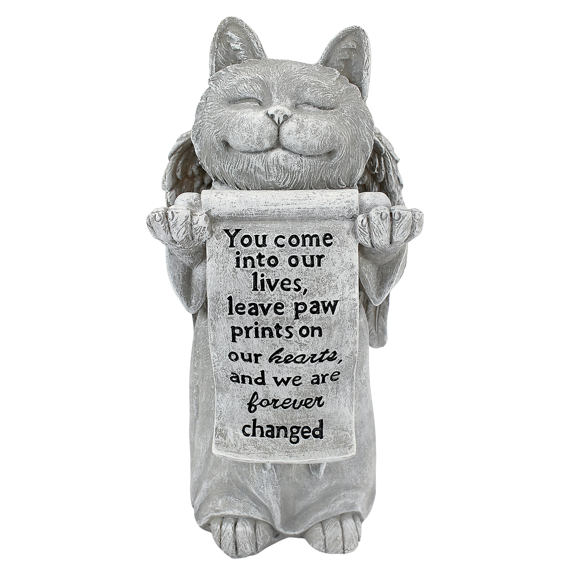 cat statue with waving paw