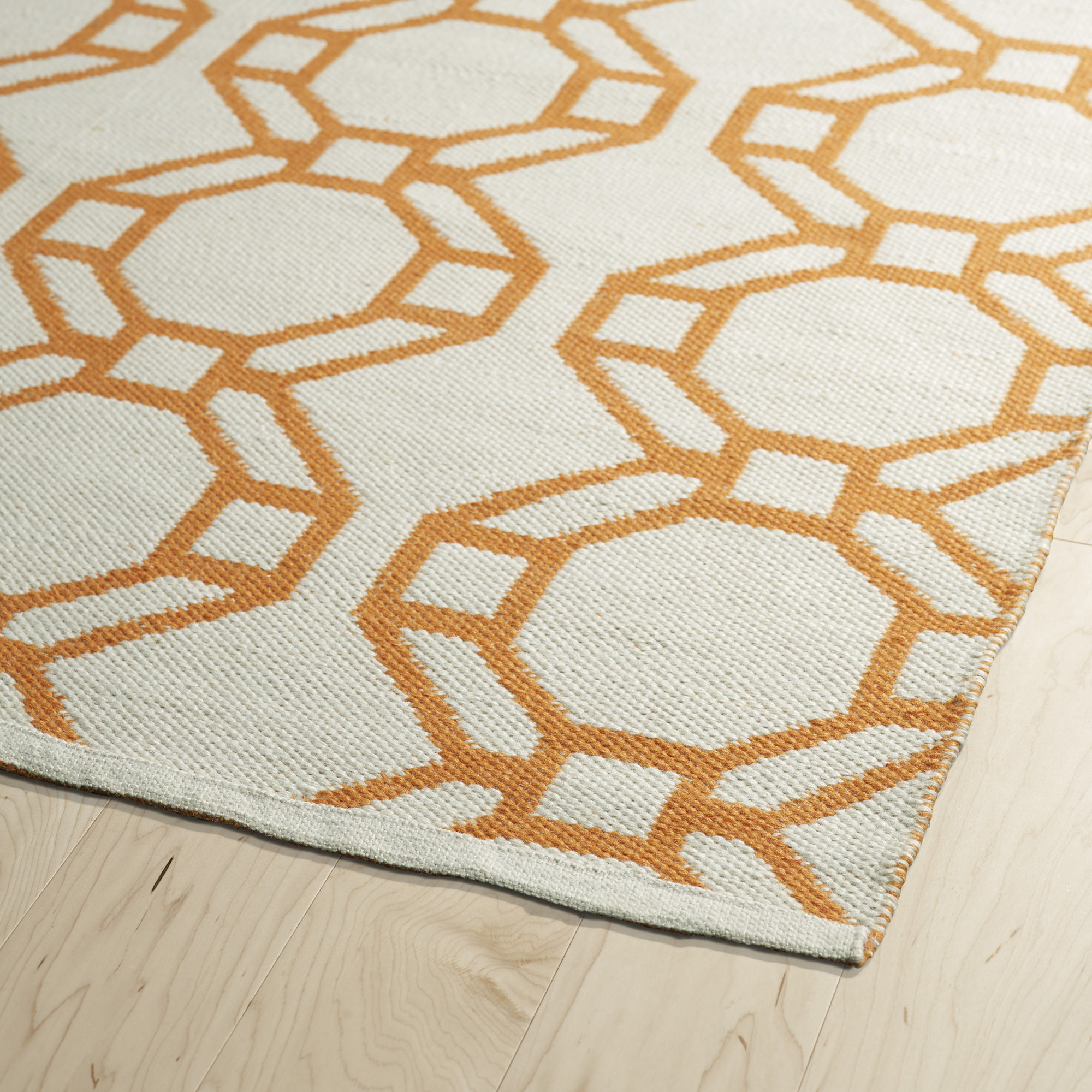 Breakwater Bay Needham Cream/Orange Indoor/Outdoor Area Rug Wayfair