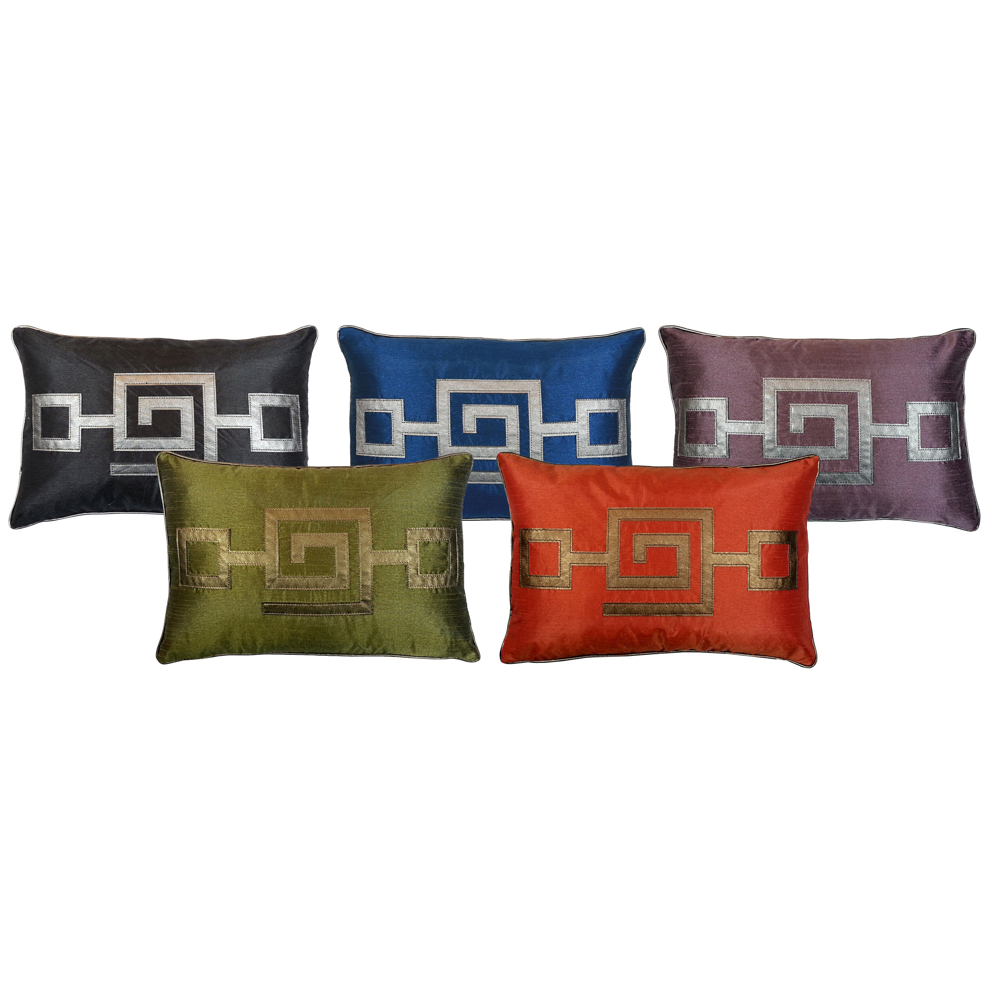 R&MIndustries Modern Greek Key Lumbar Pillow & Reviews Wayfair