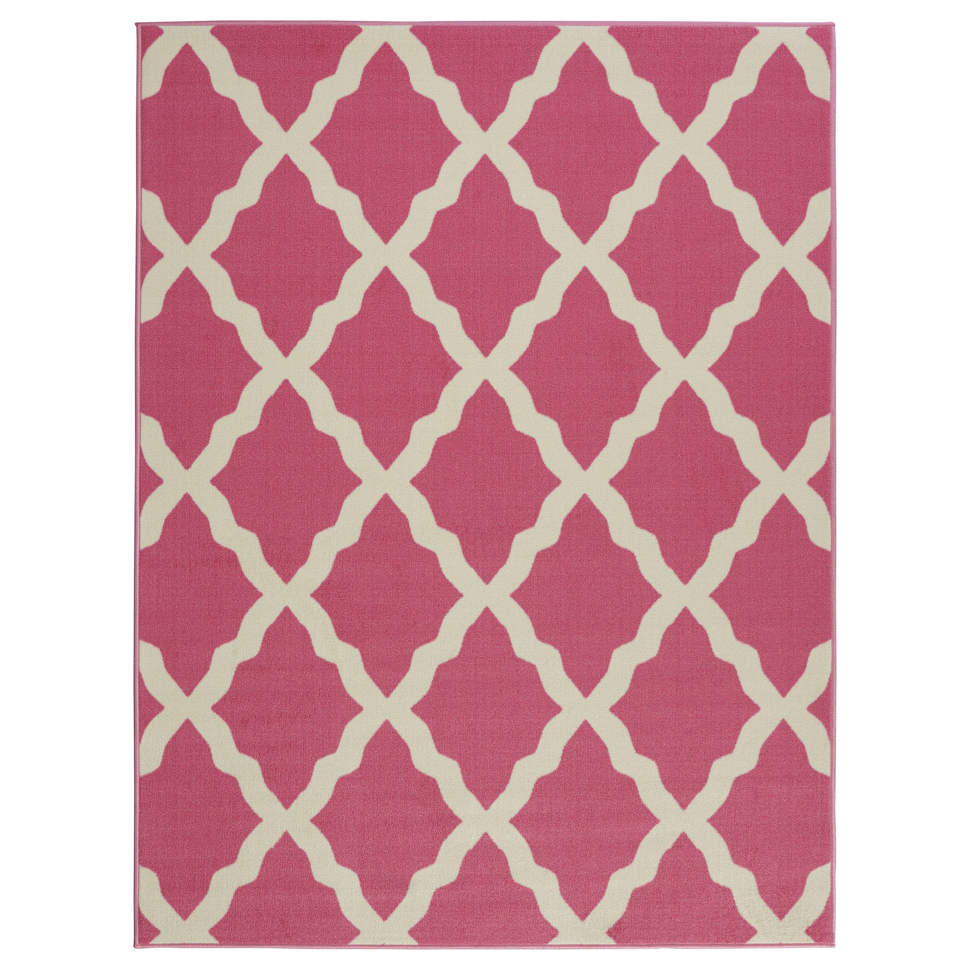 Ottomanson Glamour Machine Woven Hot Pink Area Rug & Reviews Wayfair