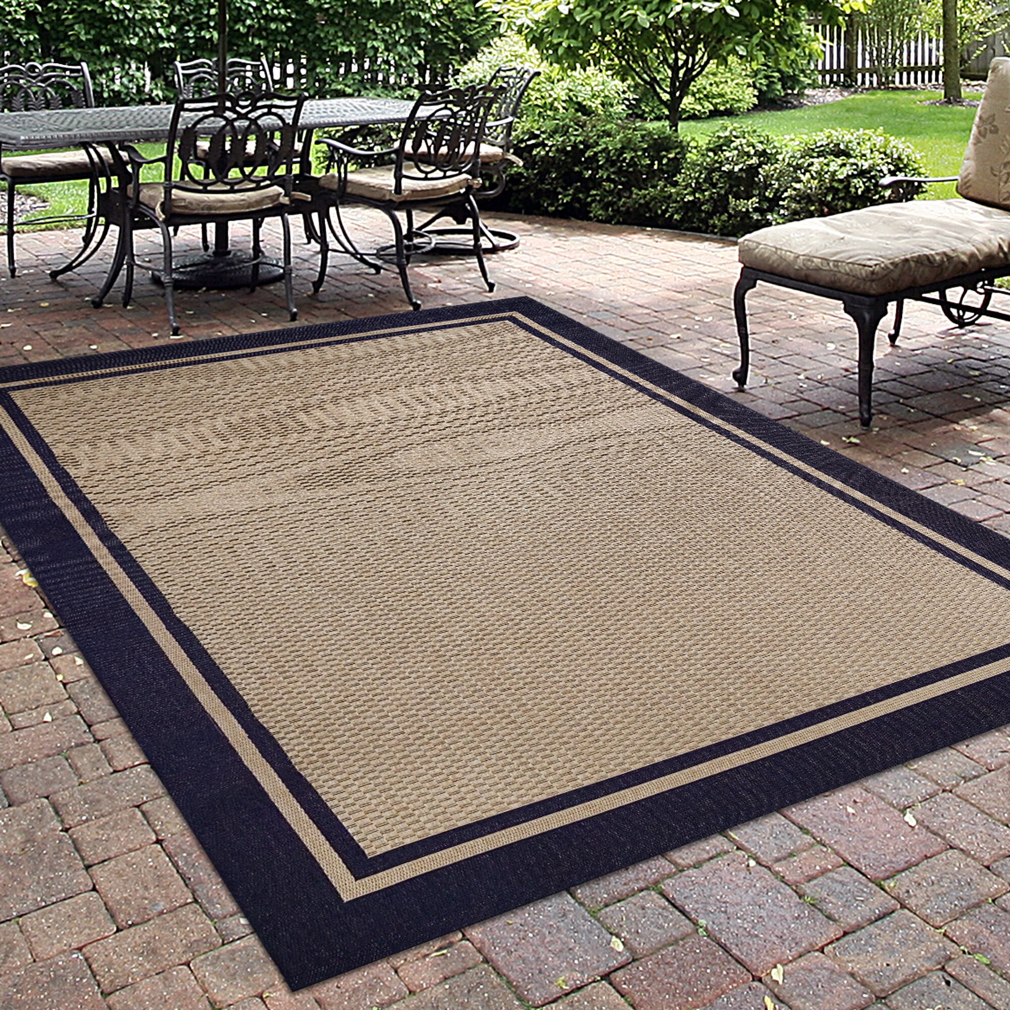 Studio by Brown Jordan Bridgeport Beige Blue Indoor\/Outdoor Area Rug \u0026 Reviews  Wayfair