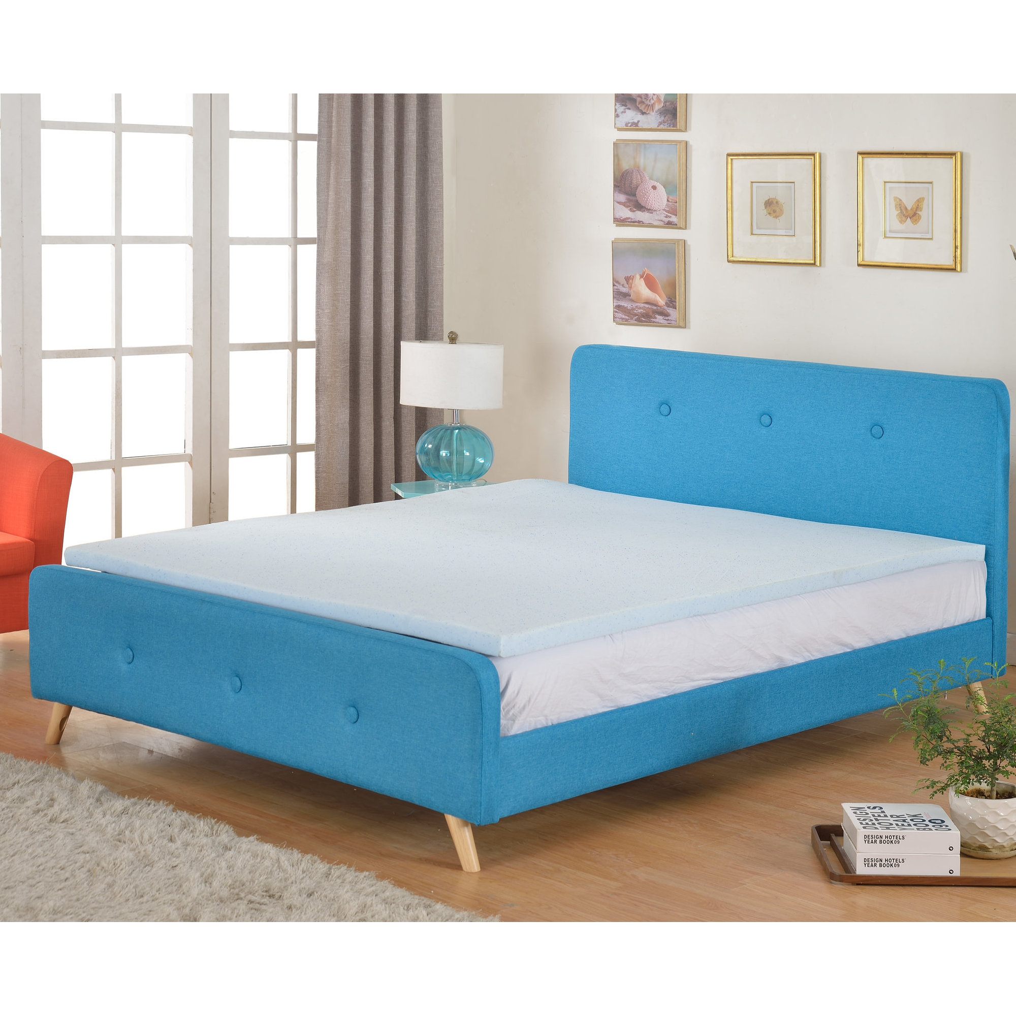Madison Home USA High Density Gel Memory Foam Mattress Topper Wayfair