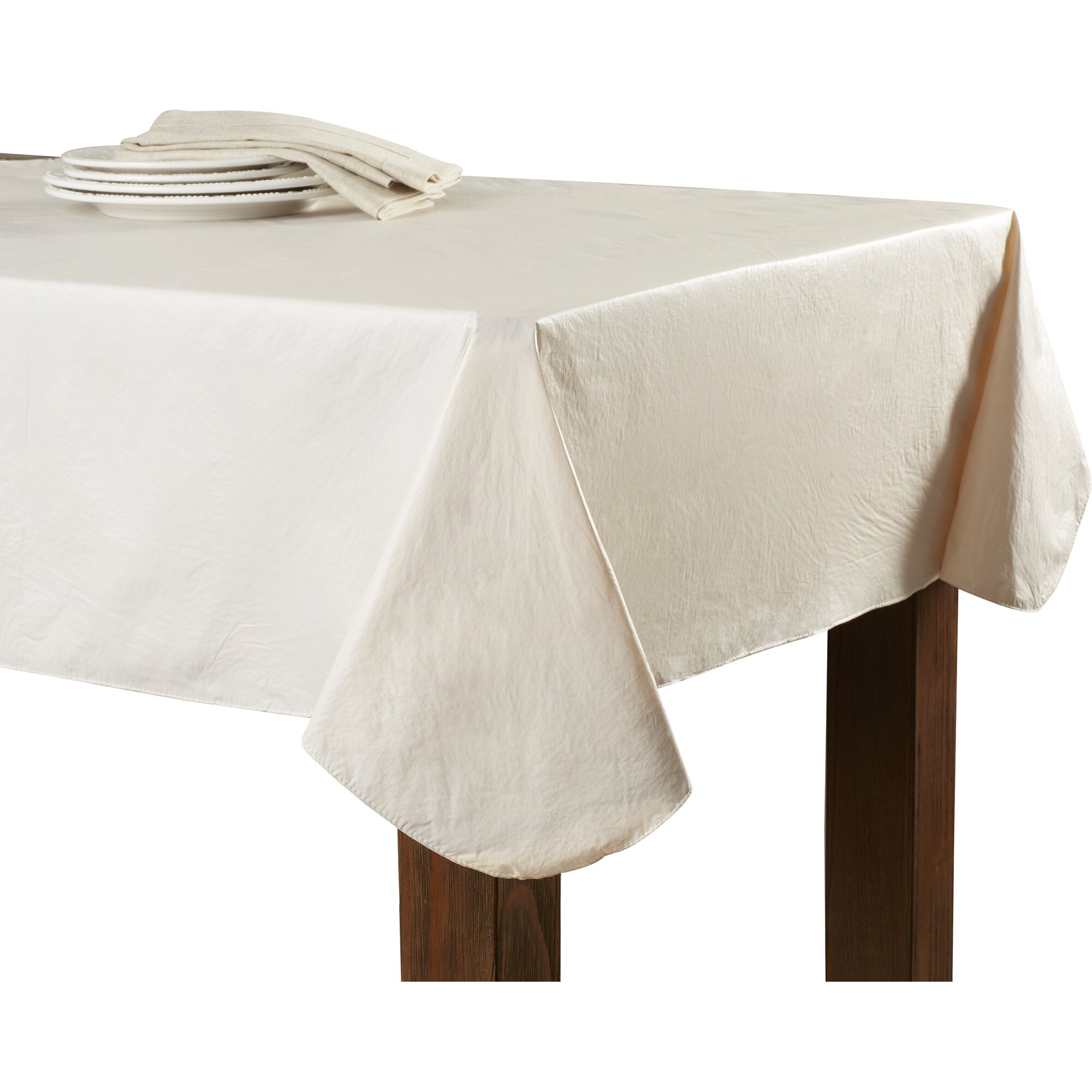 Symple Stuff Vinyl Flannel Backed Tablecloth & Reviews ...