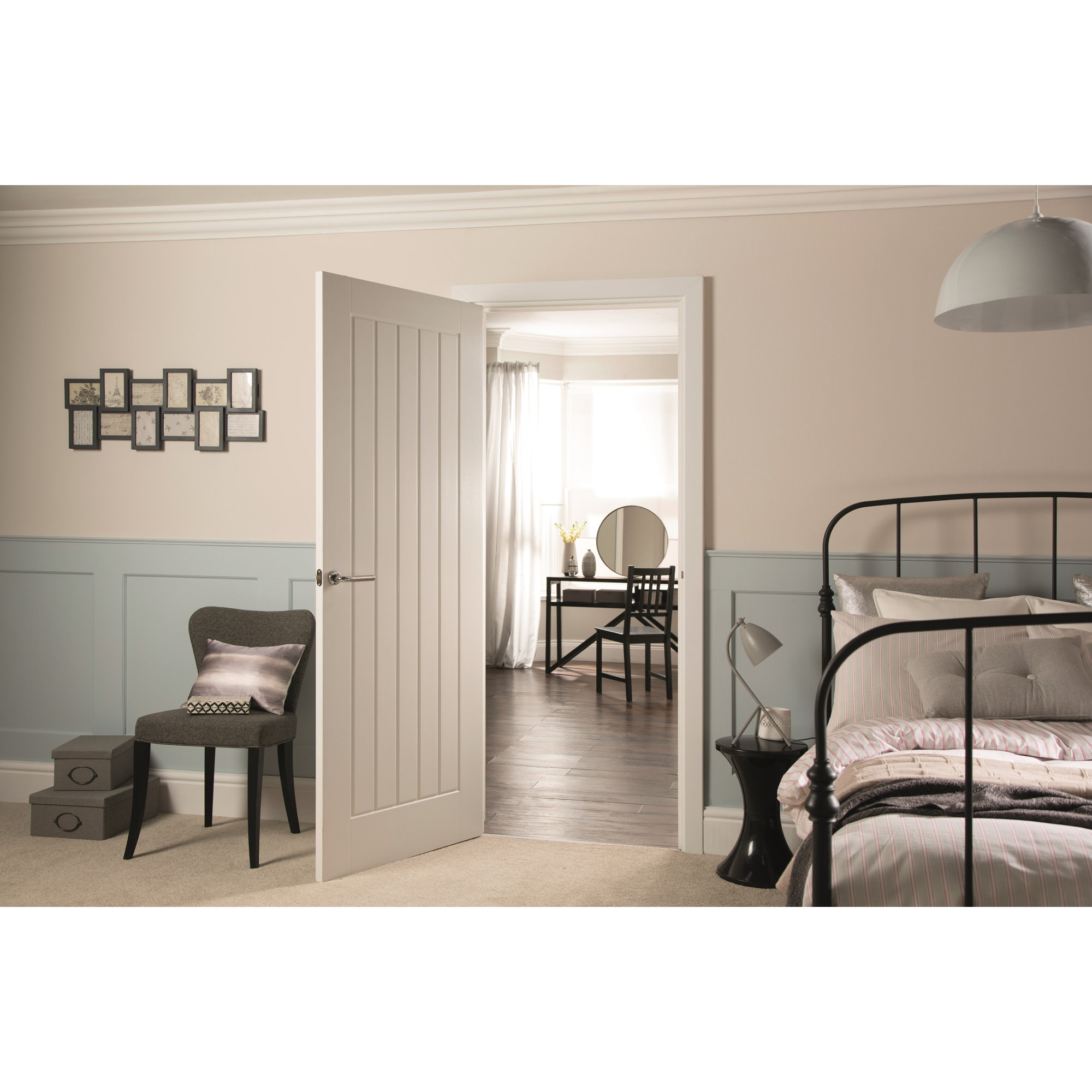 Jeld Wen Newark 5 Panel Woodgrain Internal Door & Reviews Wayfair.co.uk