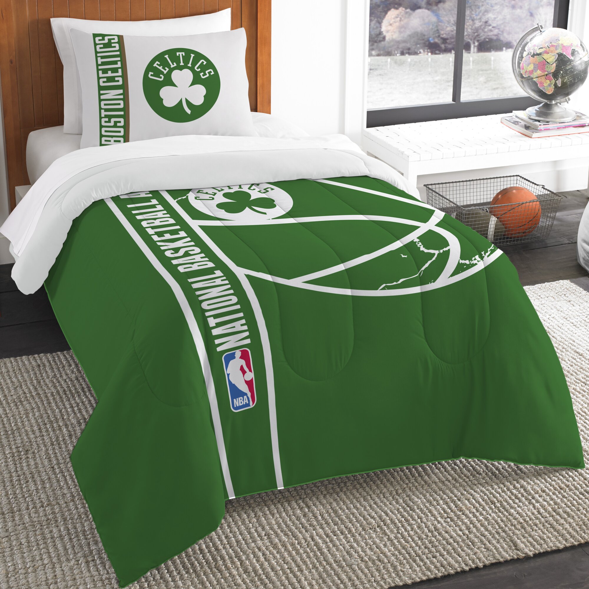 Northwest Co. NBA Celtics Basketball Comforter Set | Wayfair