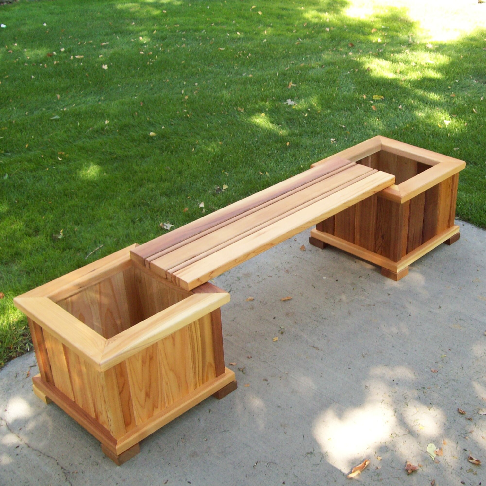 WoodCountry Planter Bench & Reviews | Wayfair