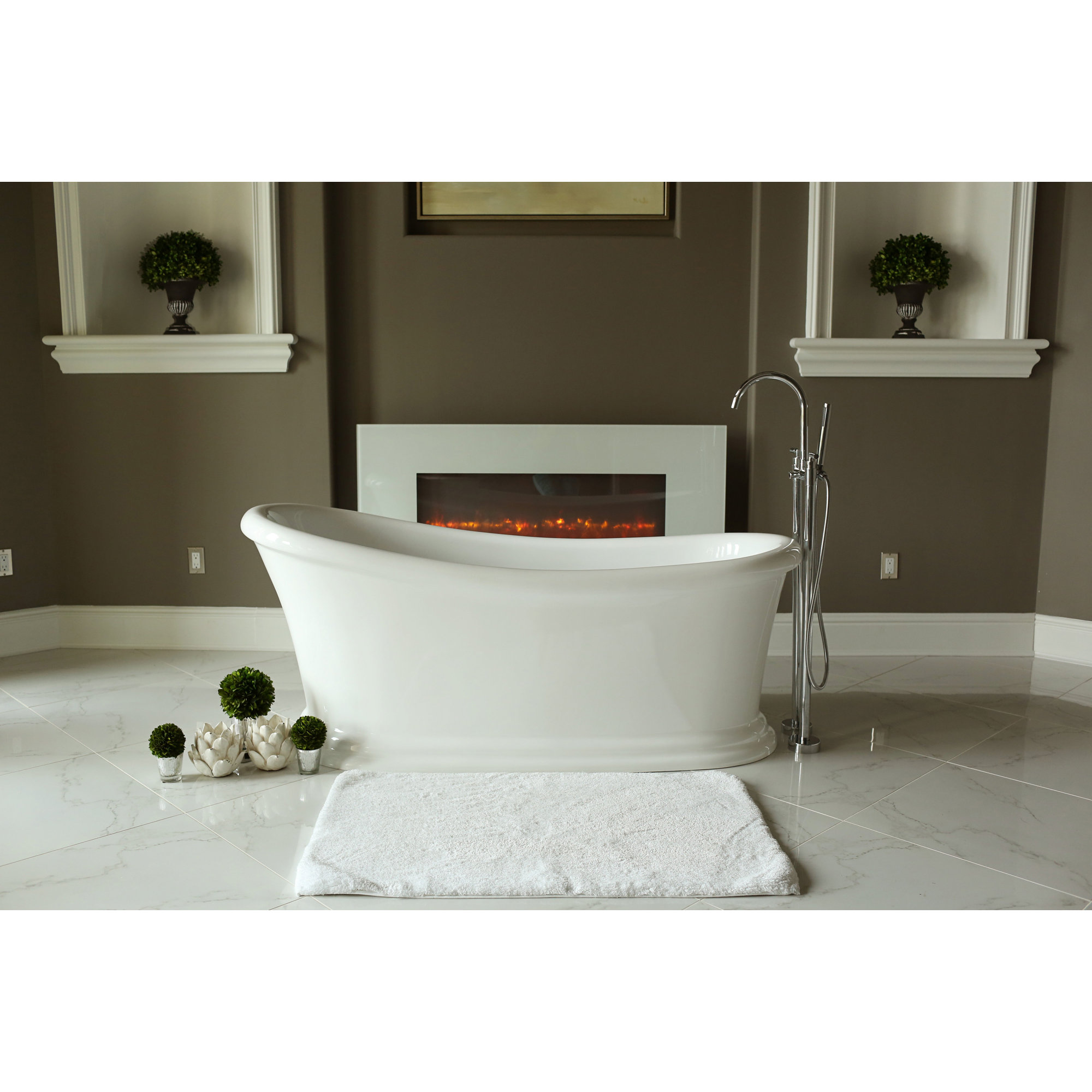 Signature Bath 67.5" x 28" Soaking Bathtub & Reviews Wayfair