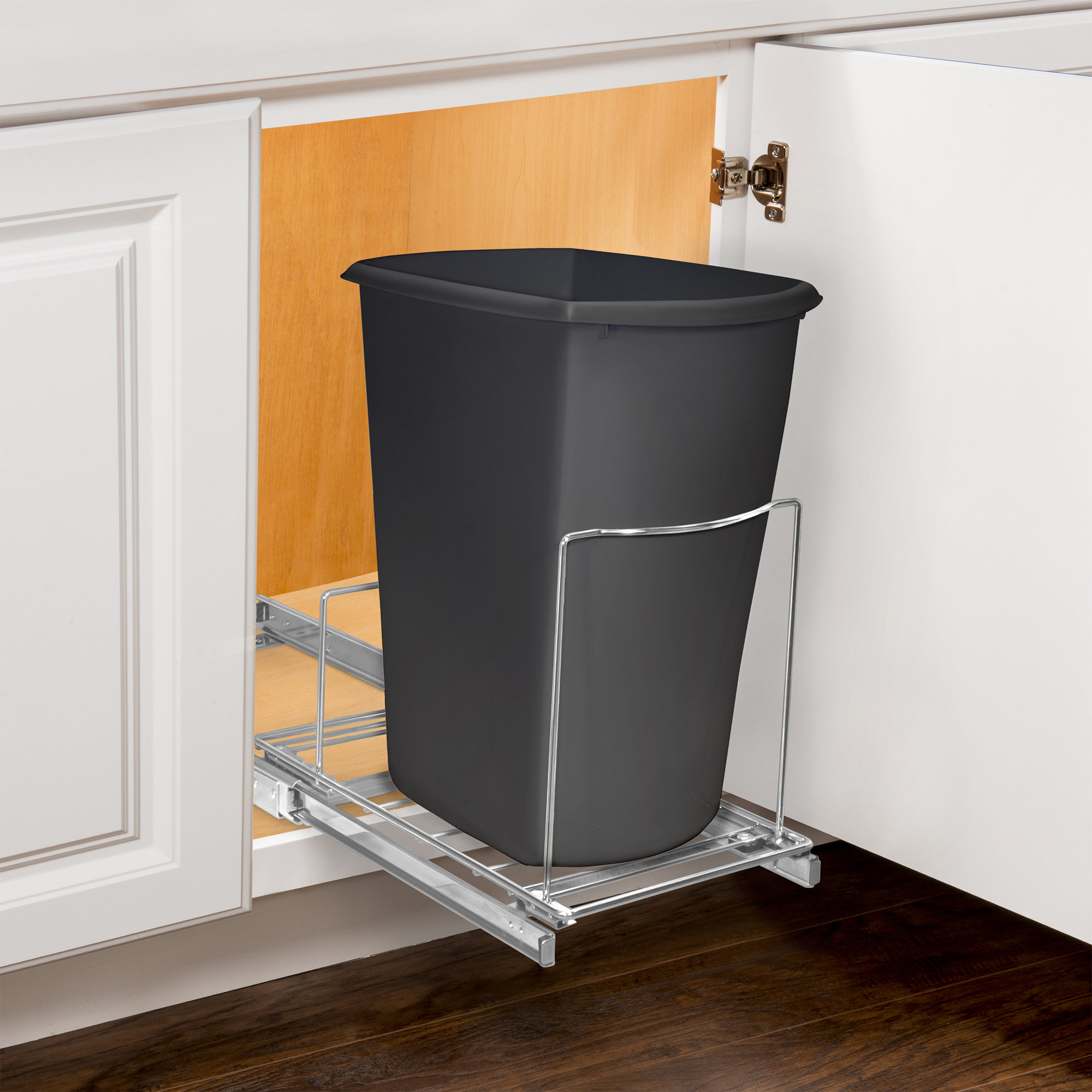 Lynk Roll Out Bin Holder Pull Out Drawer Under Sliding Organizer 10.1 inch wide x