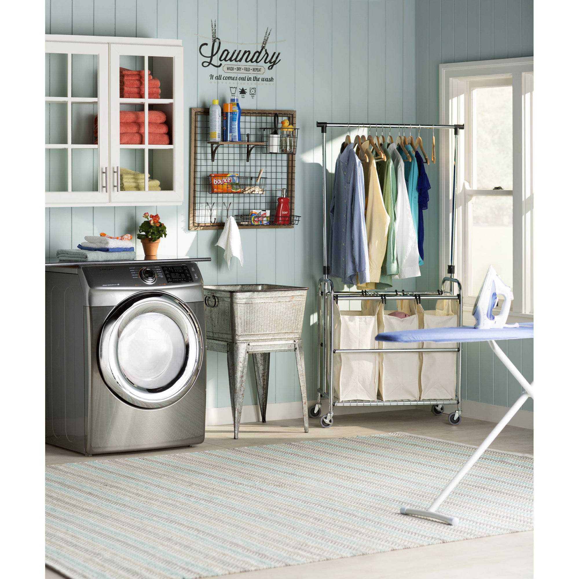 Symple Stuff 3 Bag Laundry Center & Reviews Wayfair