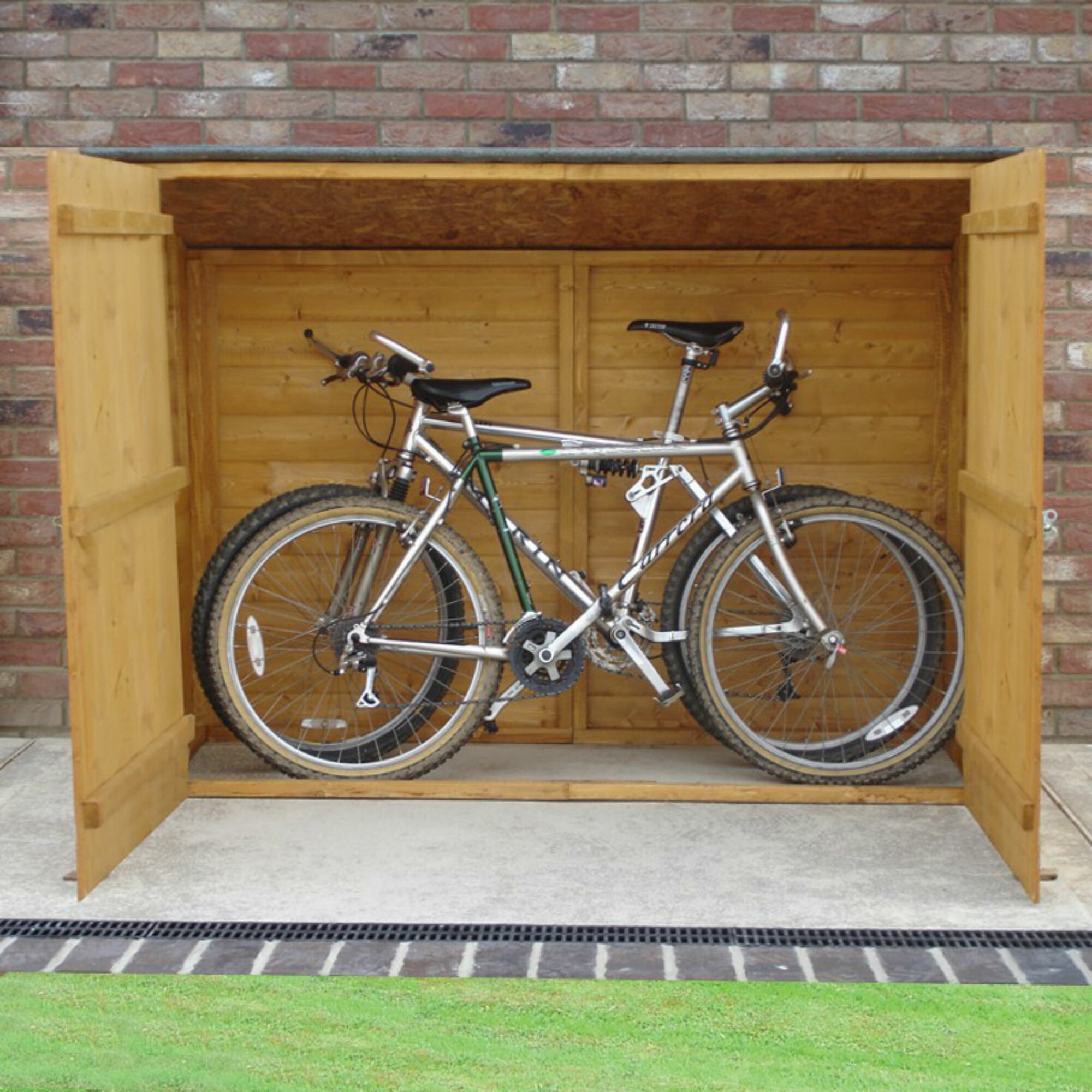 dCor design 6 x 2 Wooden Bike Shed & Reviews | Wayfair.co.uk