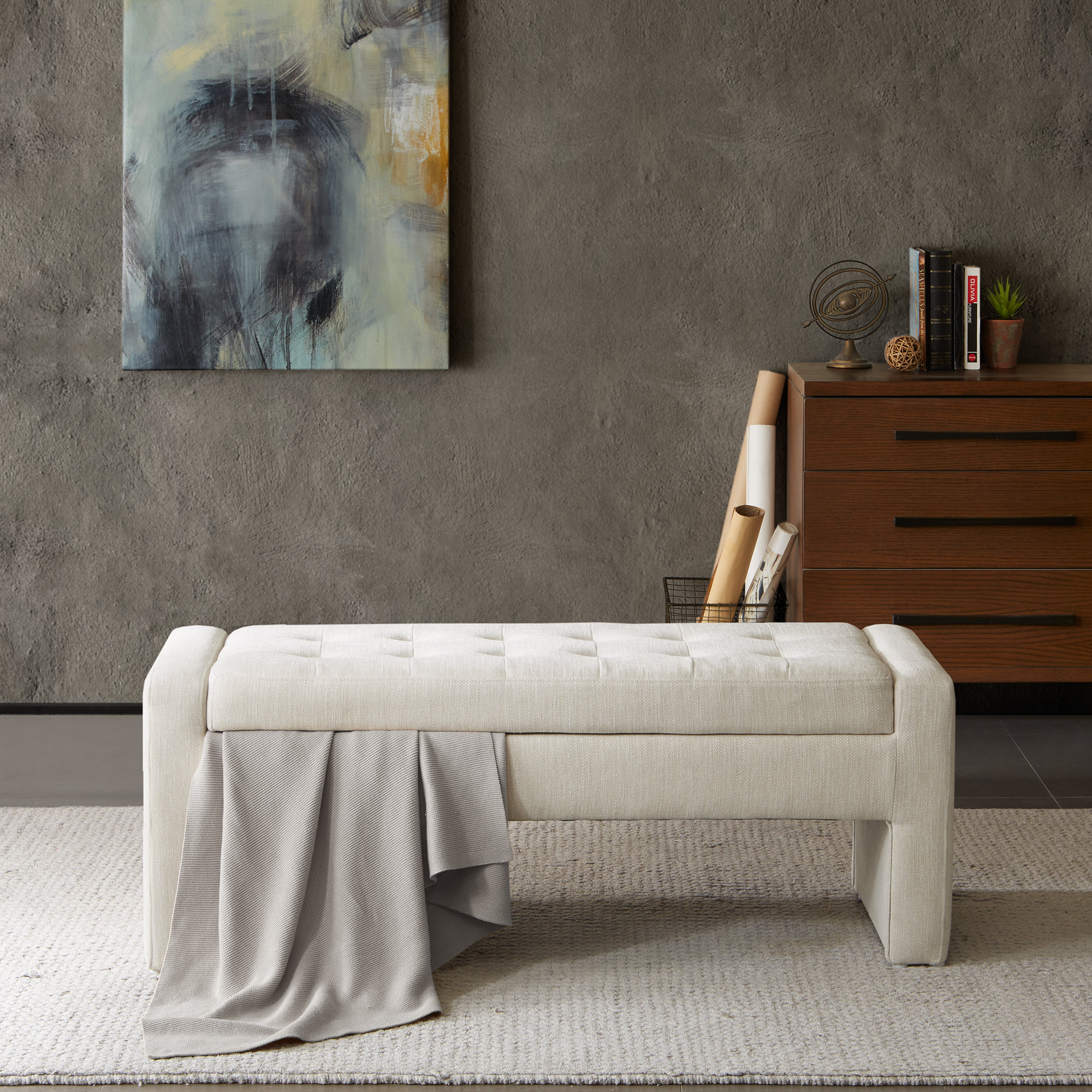 Chandra Upholstered Storage Bedroom Bench & Reviews ...