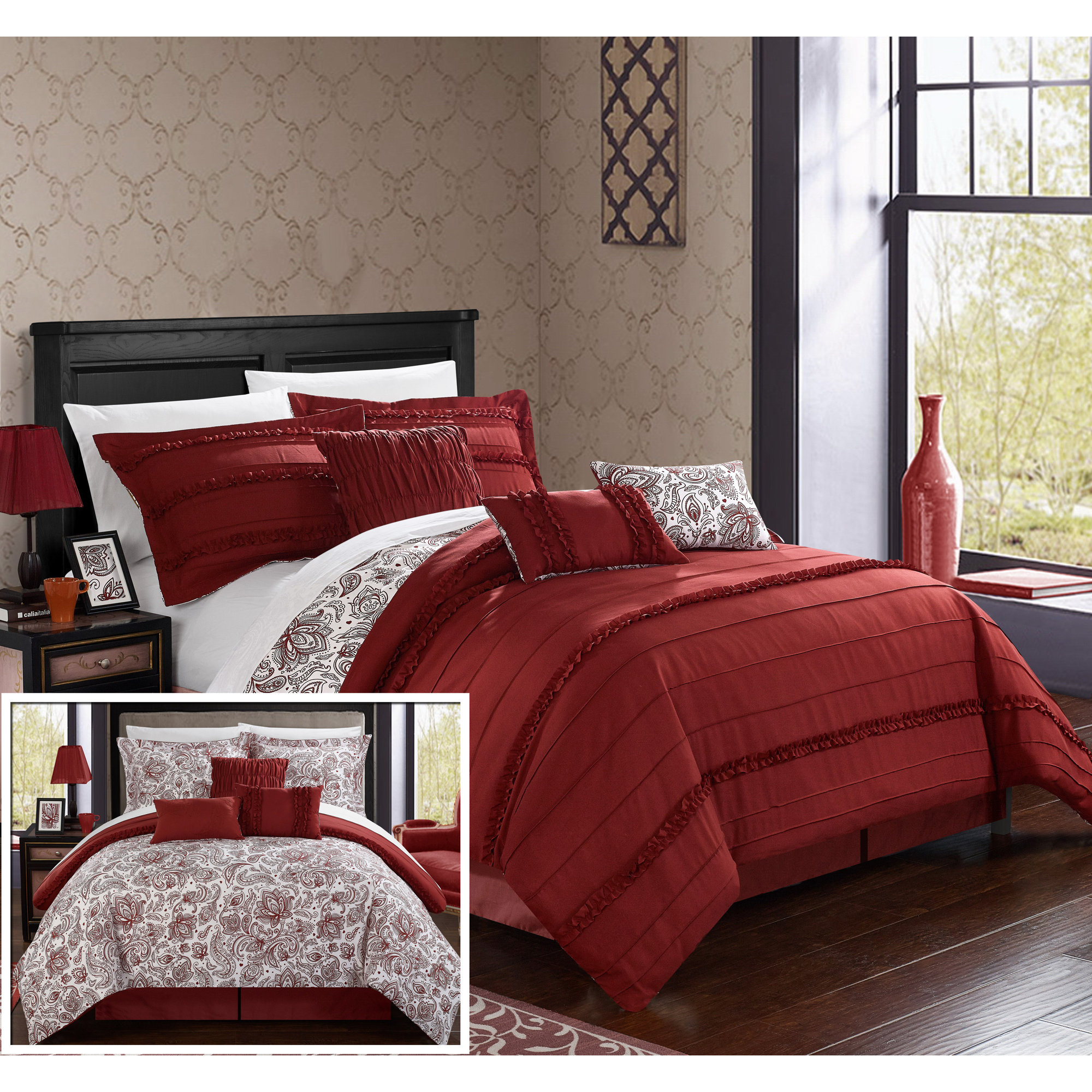 Chic Home Elle 11 Piece Reversible BedInABag Set & Reviews Wayfair