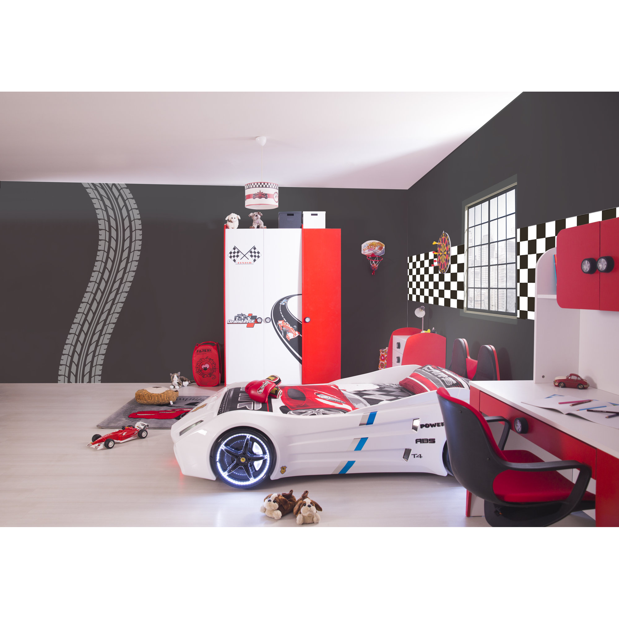 CloudSeller Twin Car Bed with Lights & Reviews Wayfair