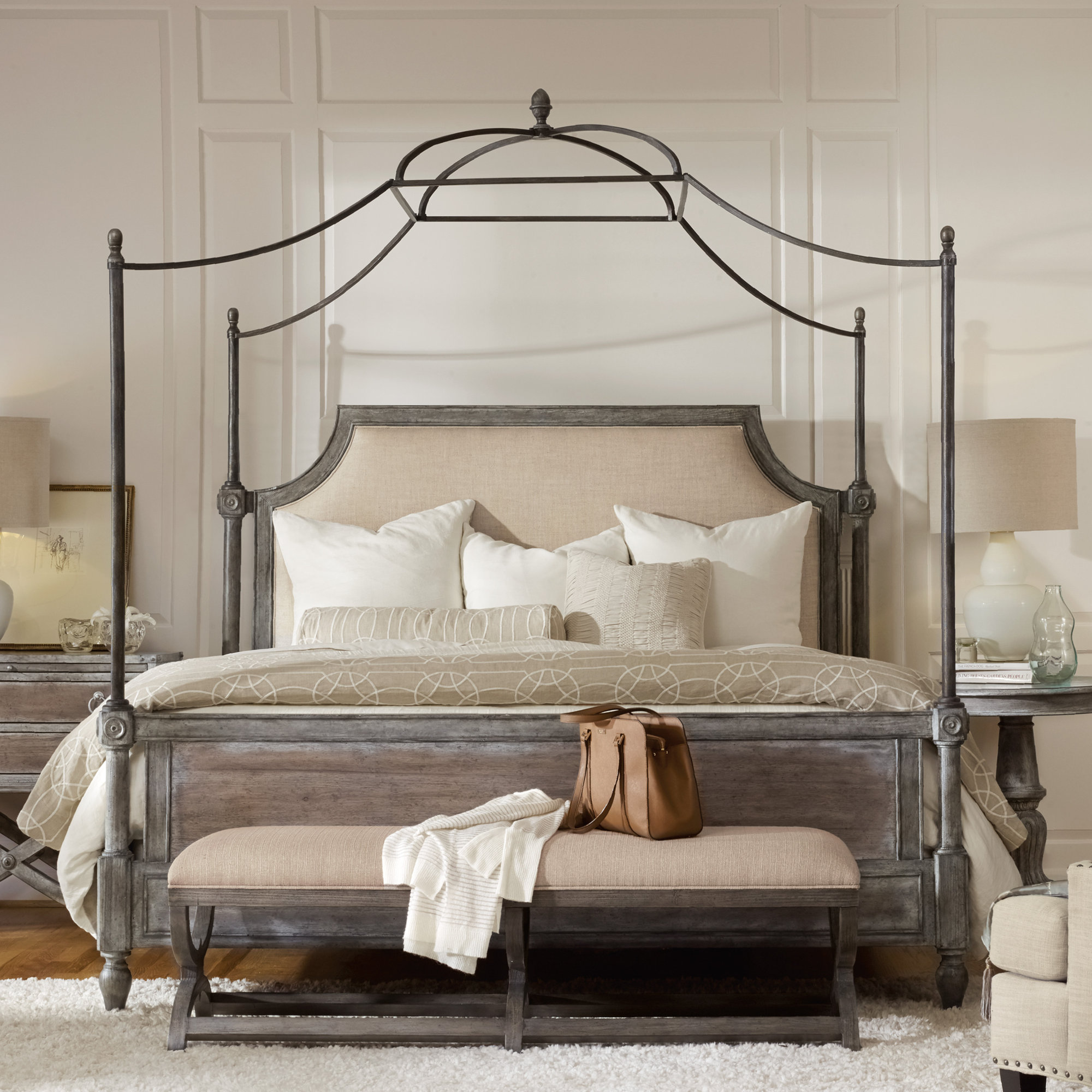 Hooker Furniture True Vintage Canopy Customizable Bedroom ...