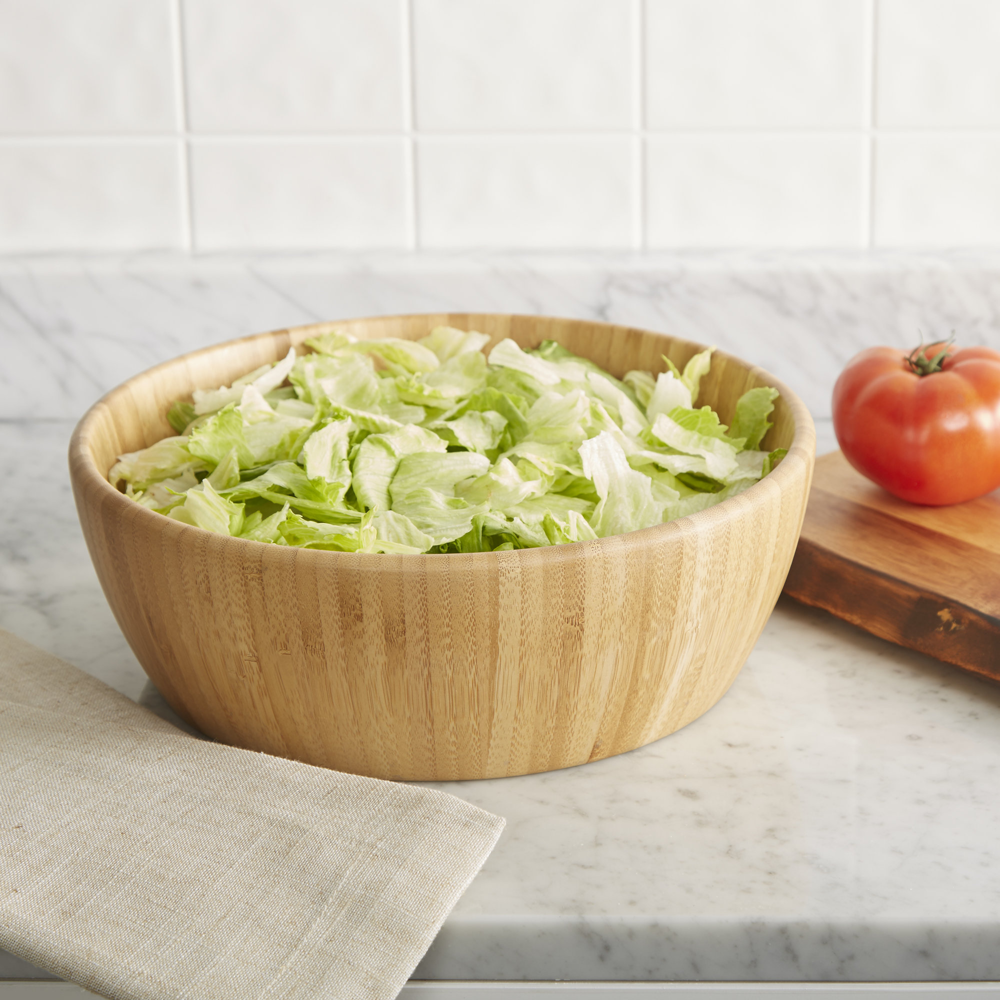 Wayfair Basics™ Wayfair Basics Round Bamboo Salad Bowl & Reviews Wayfair