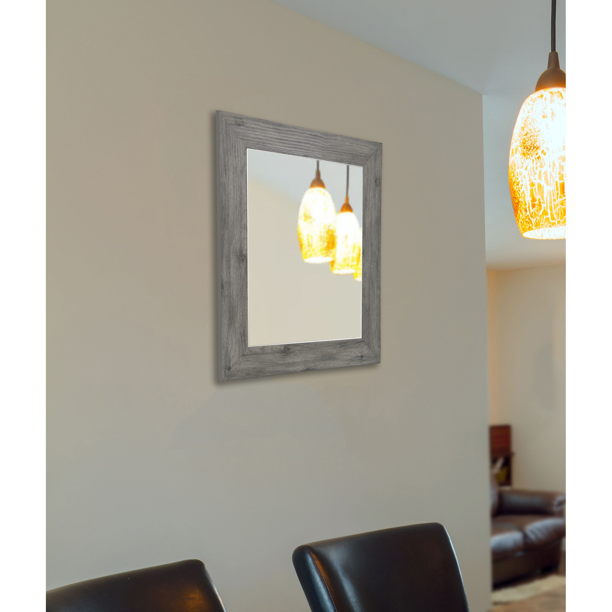 World Menagerie Barnwood Wall Mirror & Reviews Wayfair