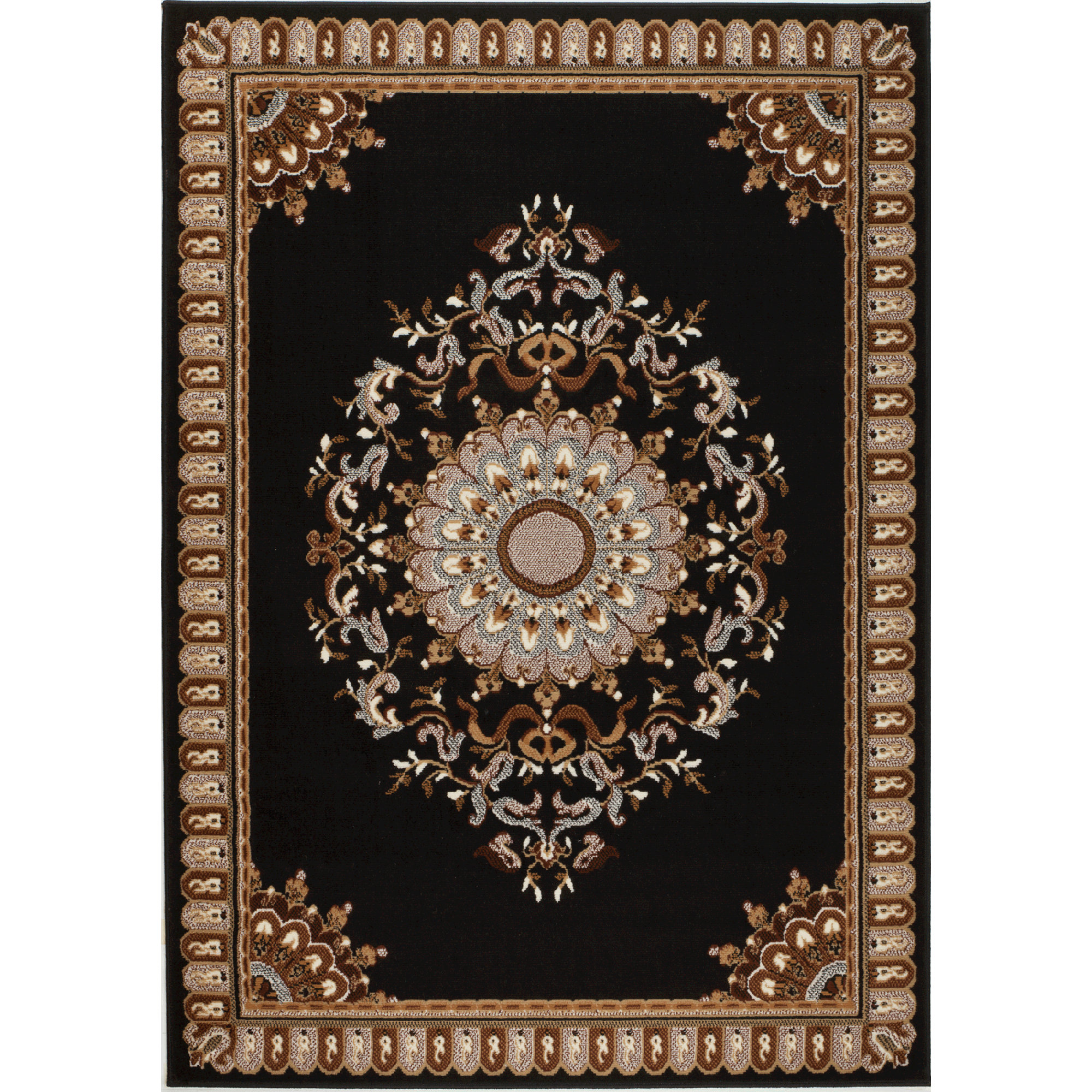 Amazon abani abstract beigeblack area rug 9x12 modern curved line design deco