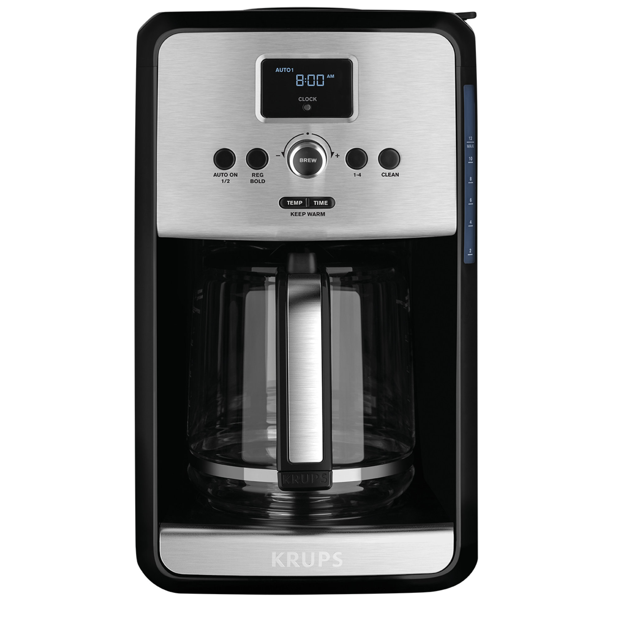 Krups Savoy Programmable Filter Stainless Steel Coffee Maker & Reviews